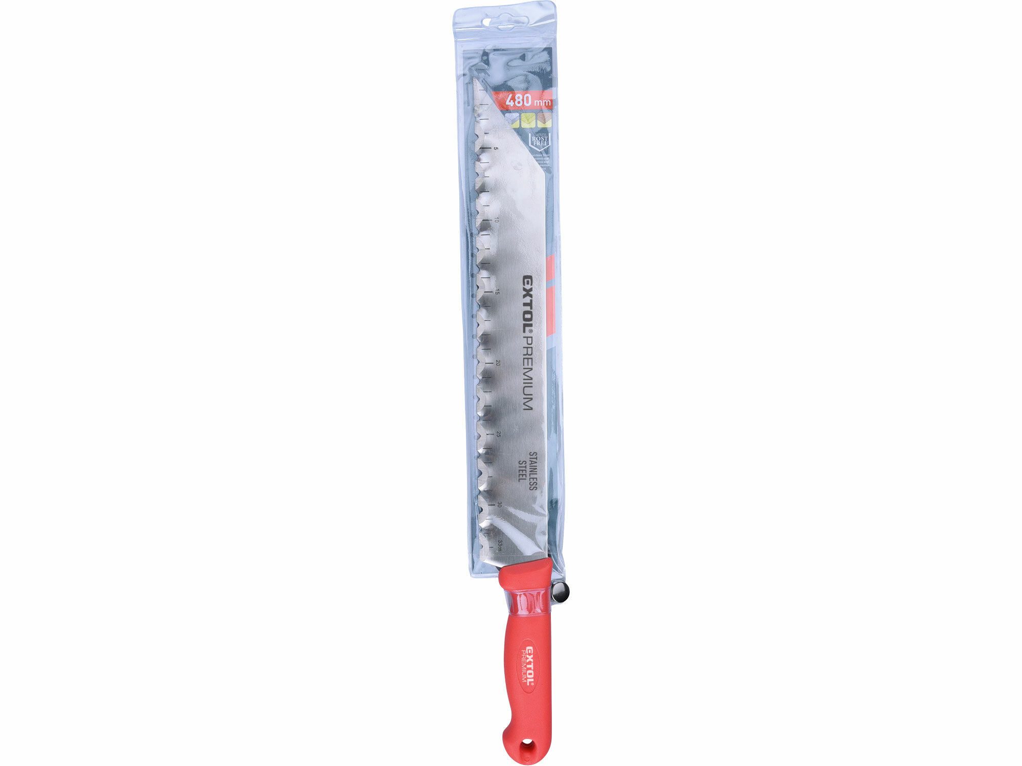 EXTOL PREMIUM 8855150 Nôž na stavebné izolačné hmoty 480/340mm, antikoro, plastová rukoväť