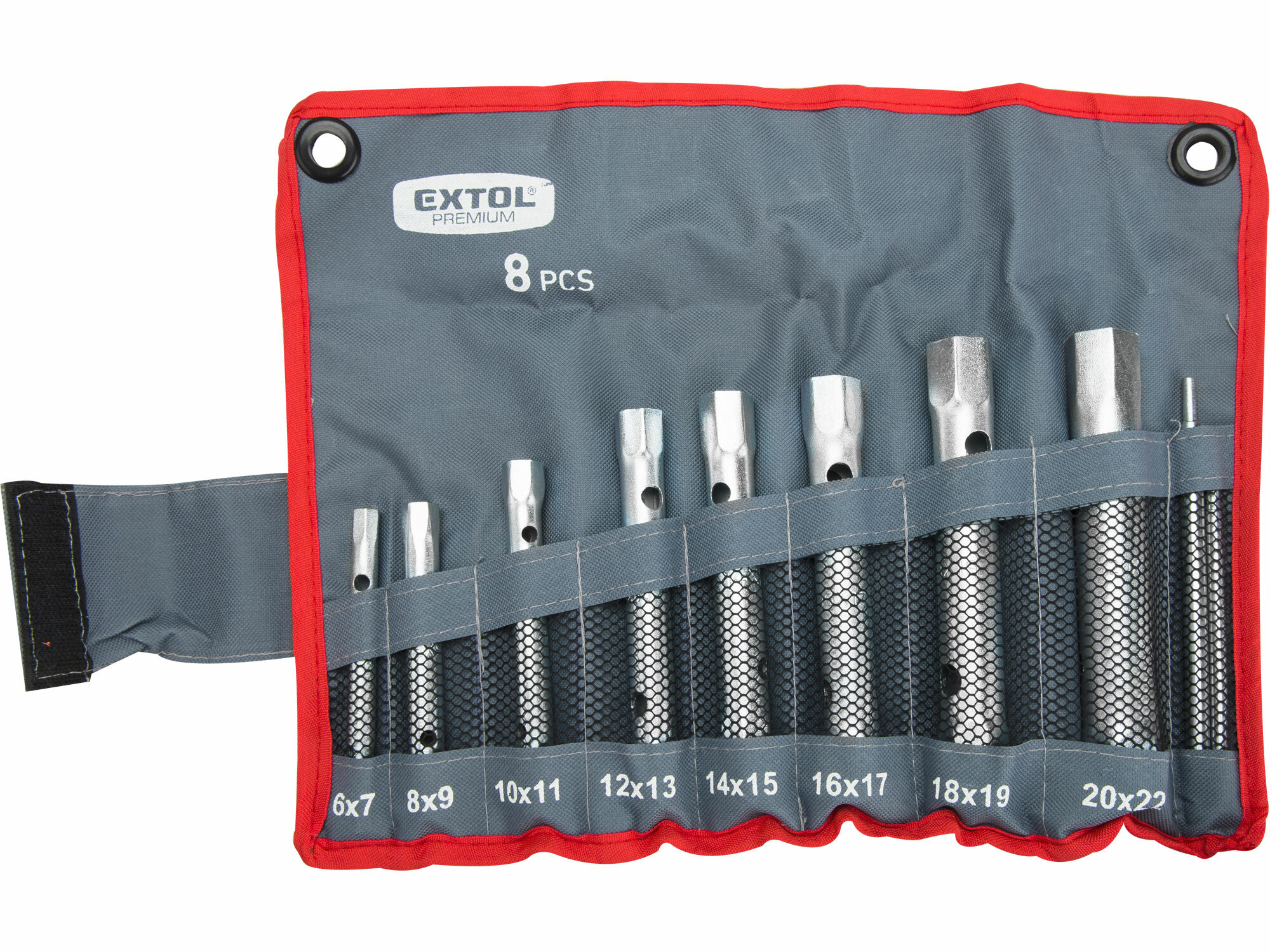 EXTOL PREMIUM 8816370 Kľúče rúrkové 6-22mm, sada 8ks