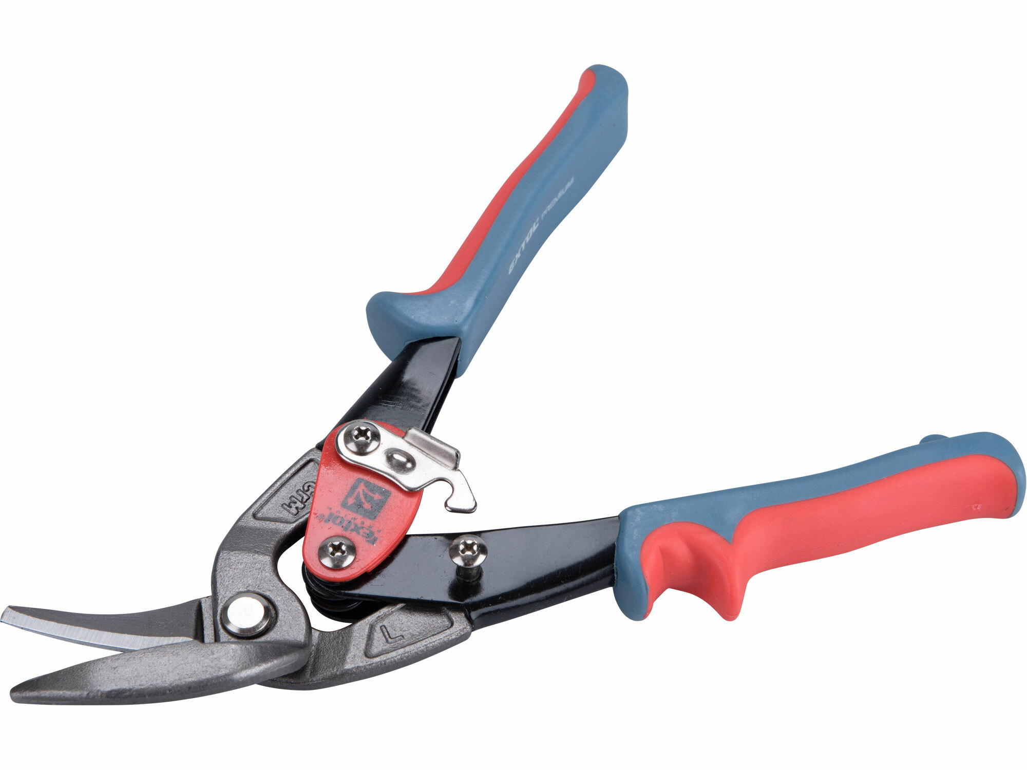 EXTOL PREMIUM 8813601 Nožnice na plech prevodové ľavé, 255mm, pre strihanie rovno a doľava