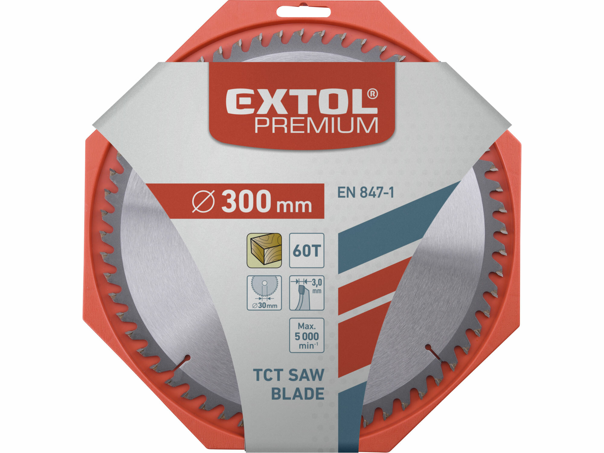 EXTOL PREMIUM 8803247 Kotúč pílový s SK plátkami, Ø300x3,2x30mm, 60z
