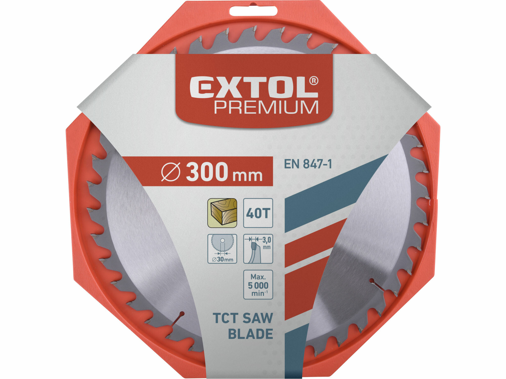 EXTOL PREMIUM 8803246 Kotúč pílový s SK plátkami, Ø300x3,2x30mm, 40z