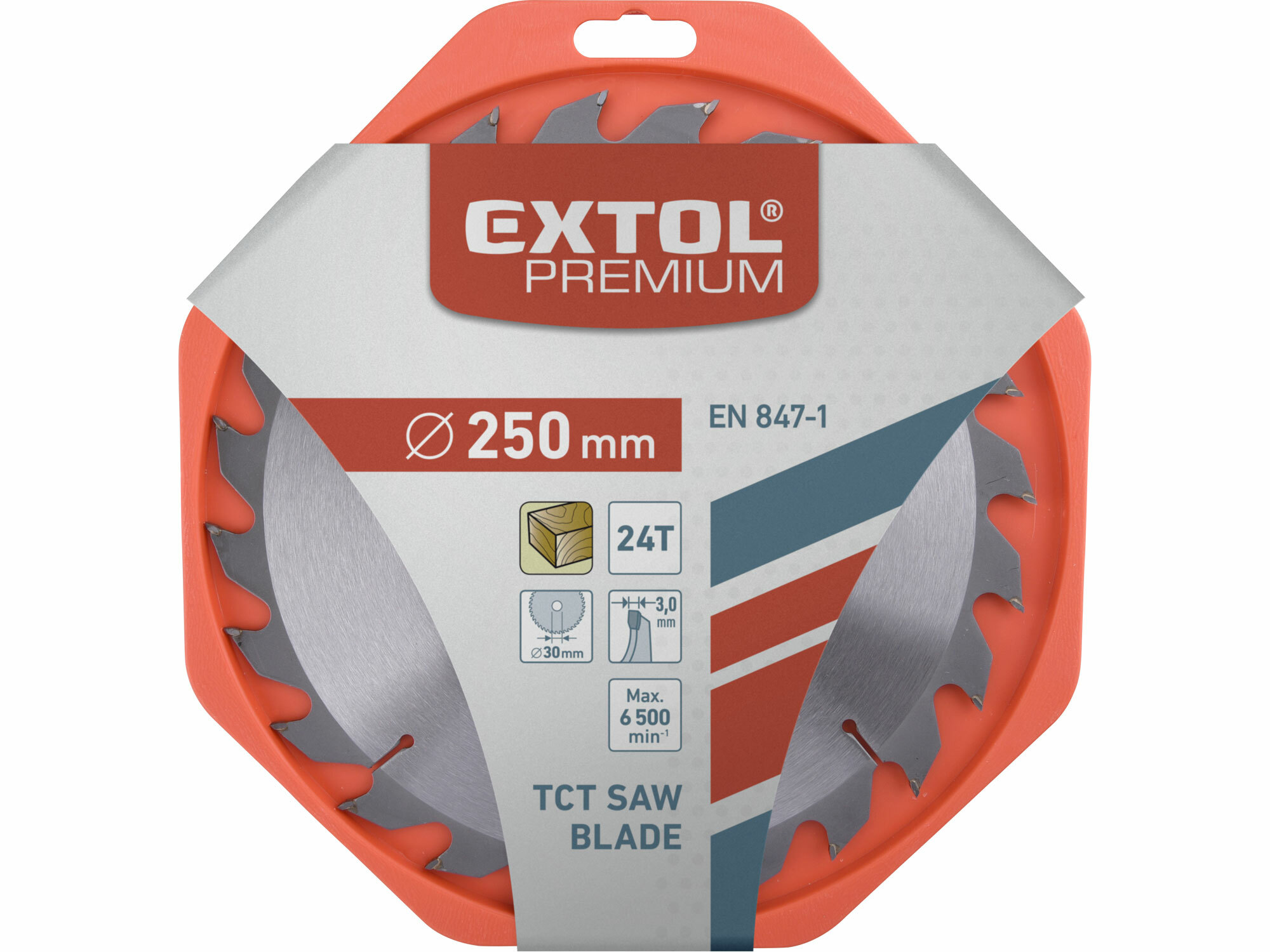 EXTOL PREMIUM 8803240 Kotúč pílový s SK plátkami, Ø250x3,2x30mm, 24z