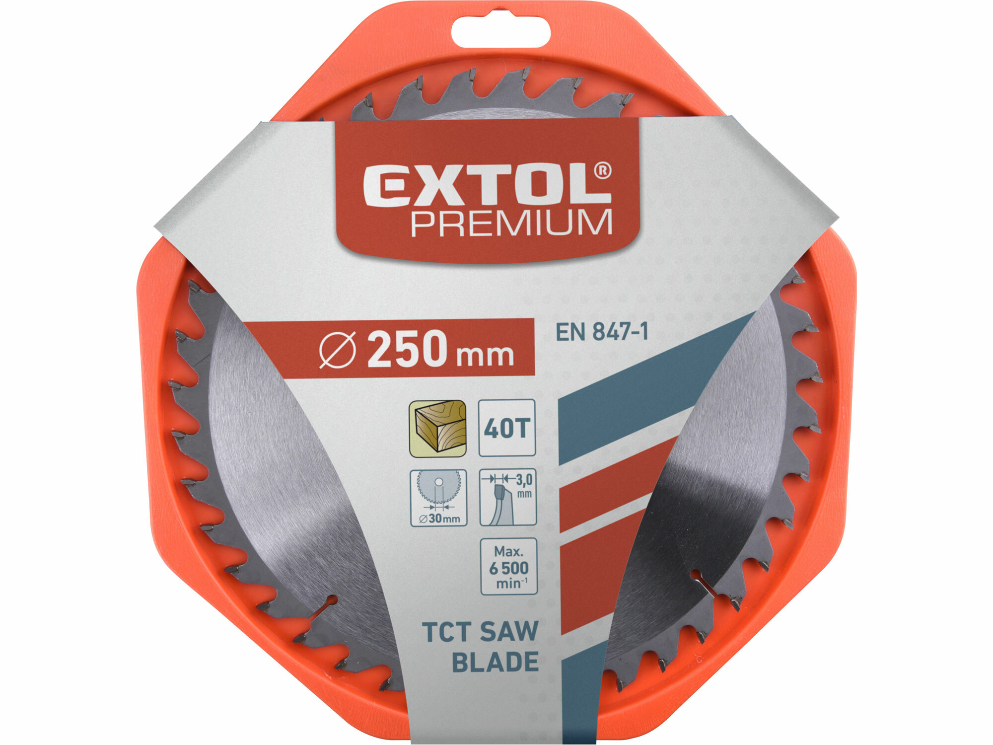 EXTOL PREMIUM 8803241 Kotúč pílový s SK plátkami, Ø250x3,2x30mm, 40z