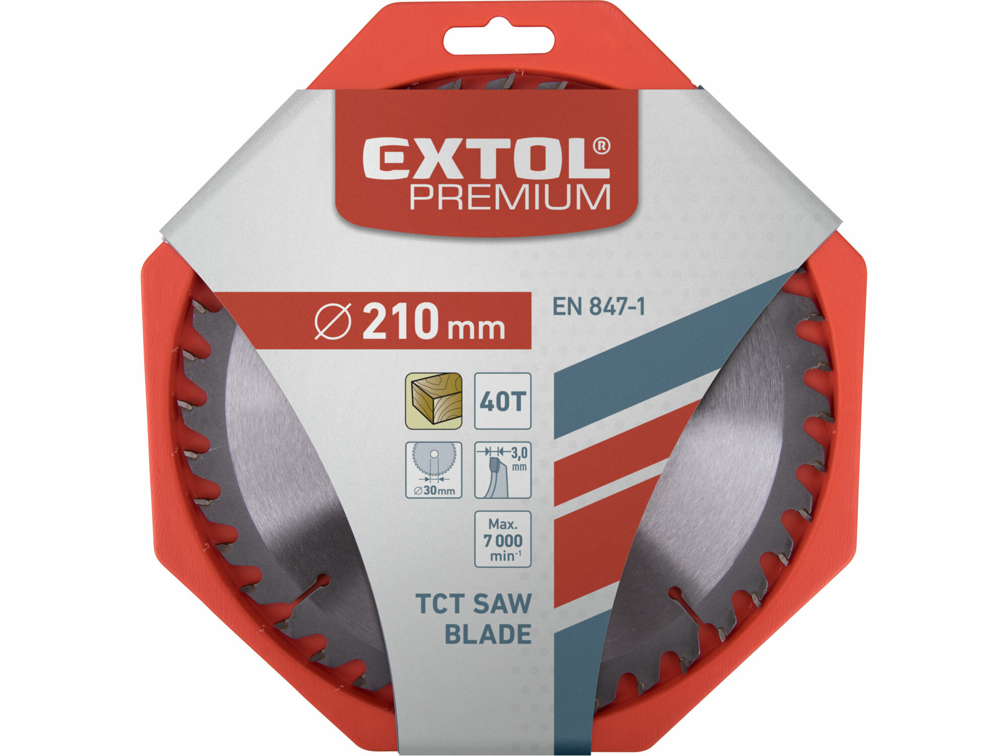EXTOL PREMIUM 8803236 Kotúč pílový s SK plátkami, Ø210x3,2x30mm, 40z