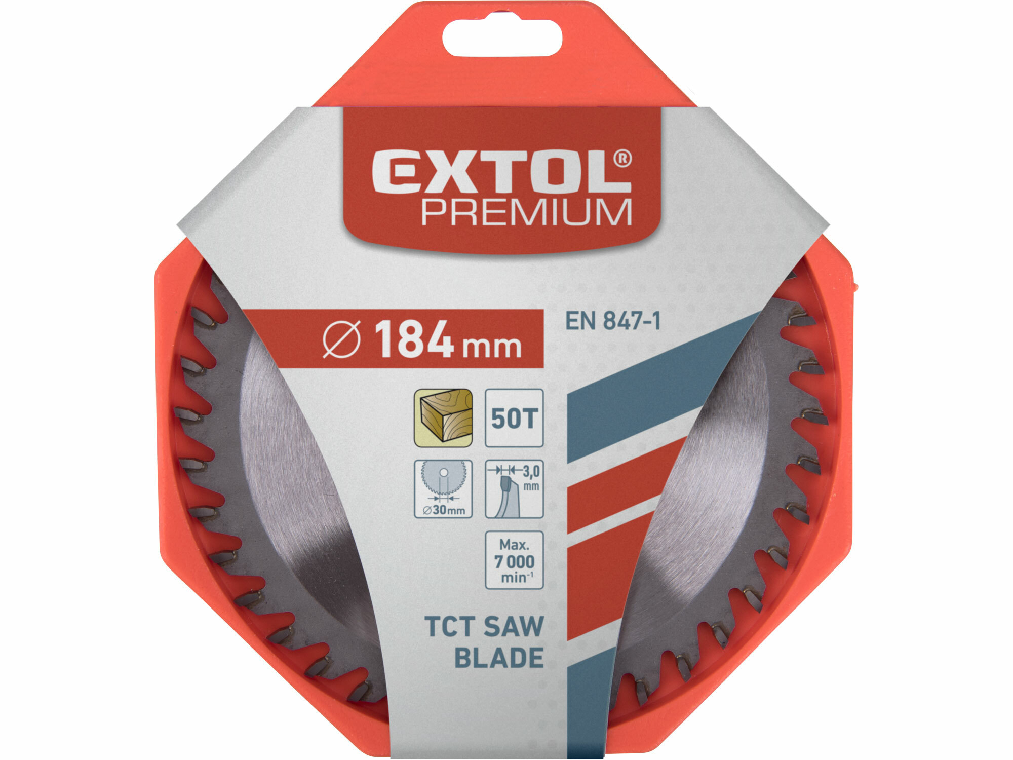 EXTOL PREMIUM 8803222 Kotúč pílový s SK plátkami, ø184x3,2x30mm, 50z