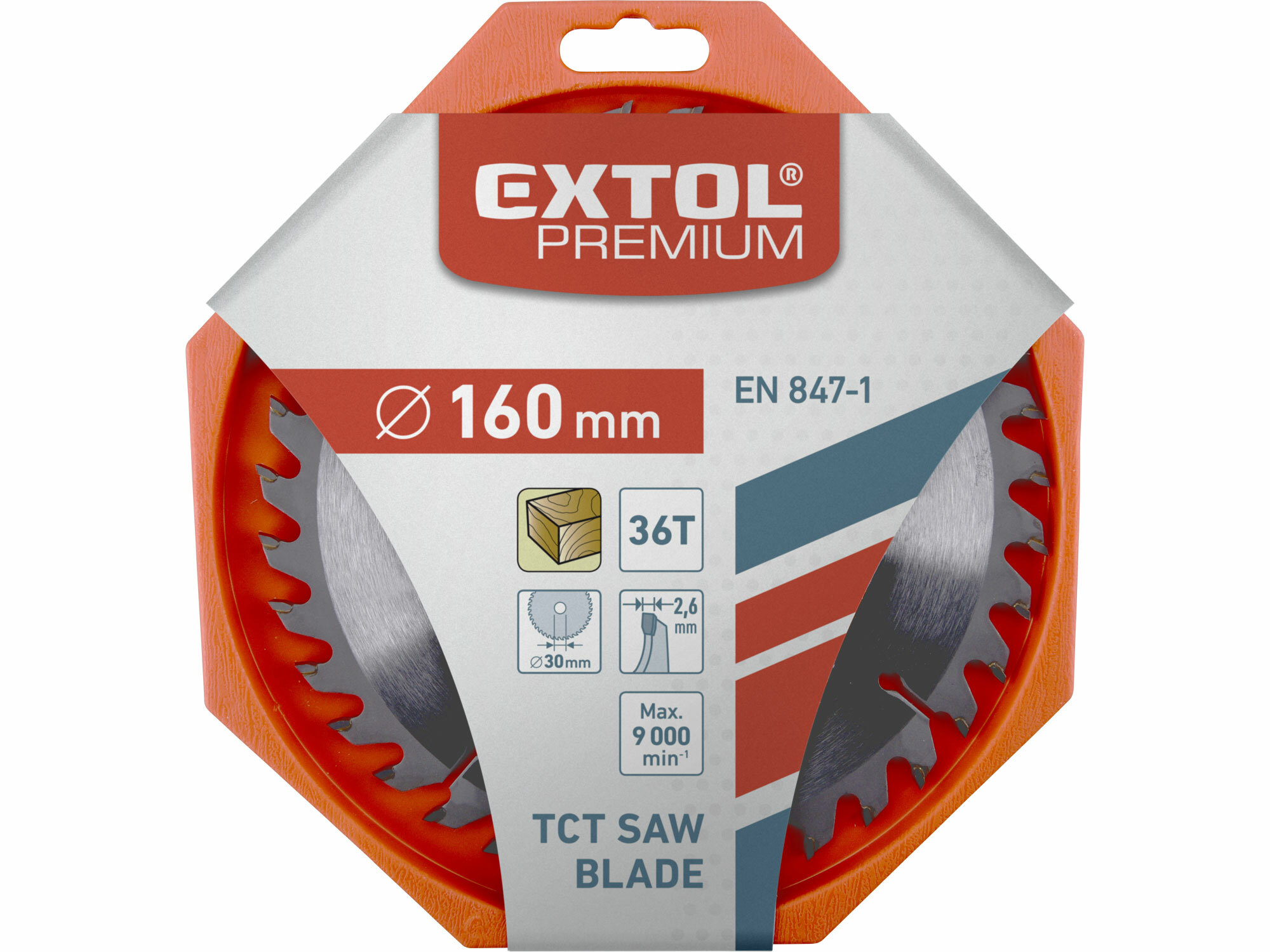 EXTOL PREMIUM 8803215 Kotúč pílový s SK plátkami, ø160x2,8x30mm, 36z