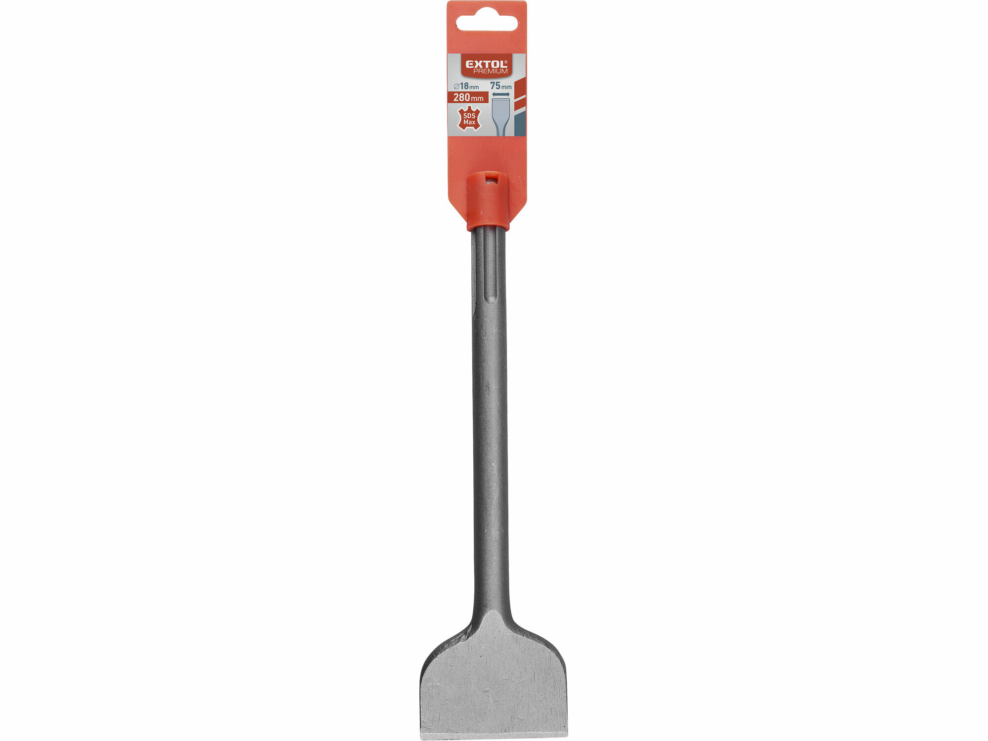 EXTOL PREMIUM 8801553 Sekáč plochý SDS-max, 280mm, šírka 75mm