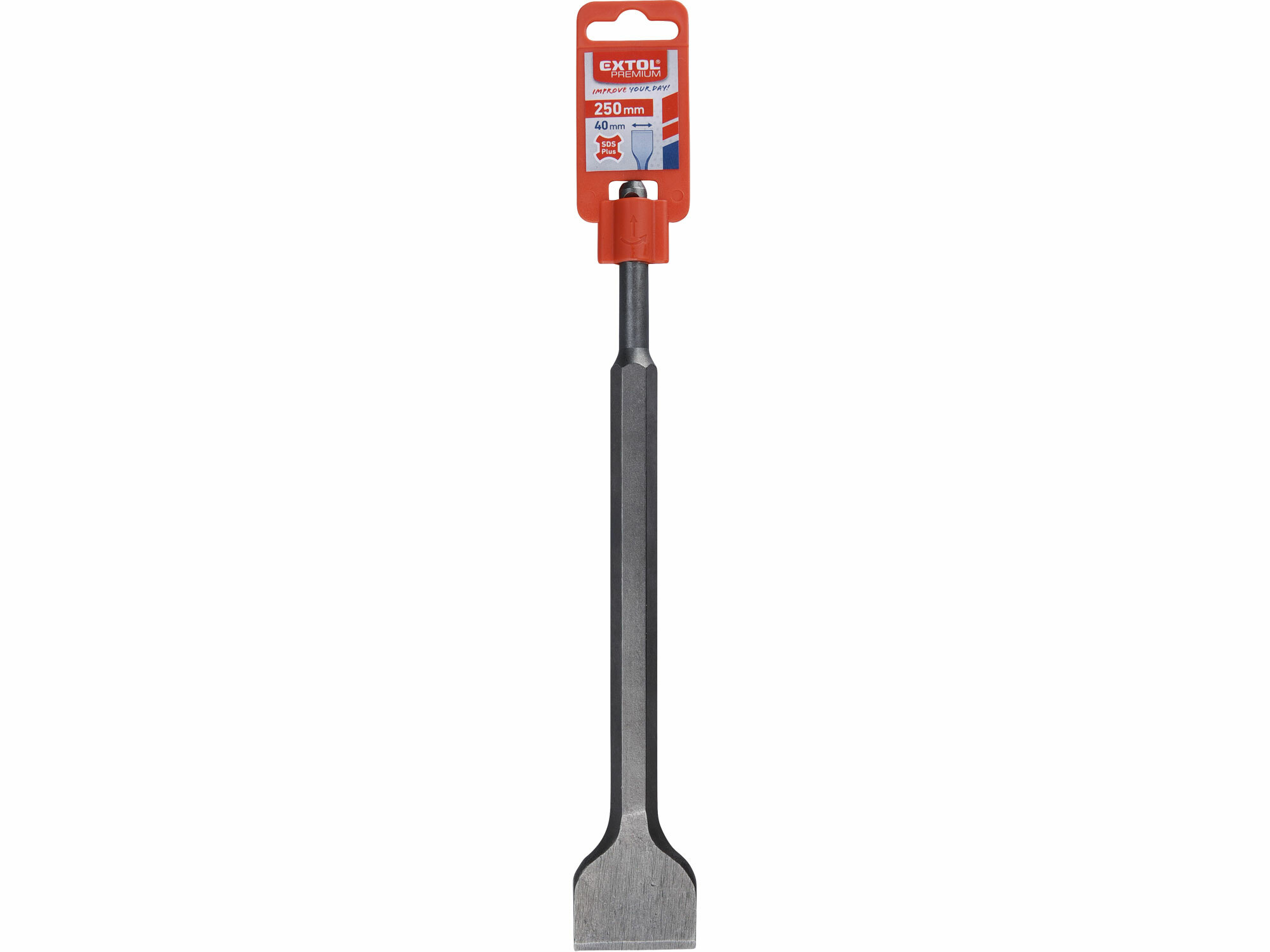 EXTOL PREMIUM 8801502 Sekáč plochý SDS-plus, 250mm, šírka 40mm