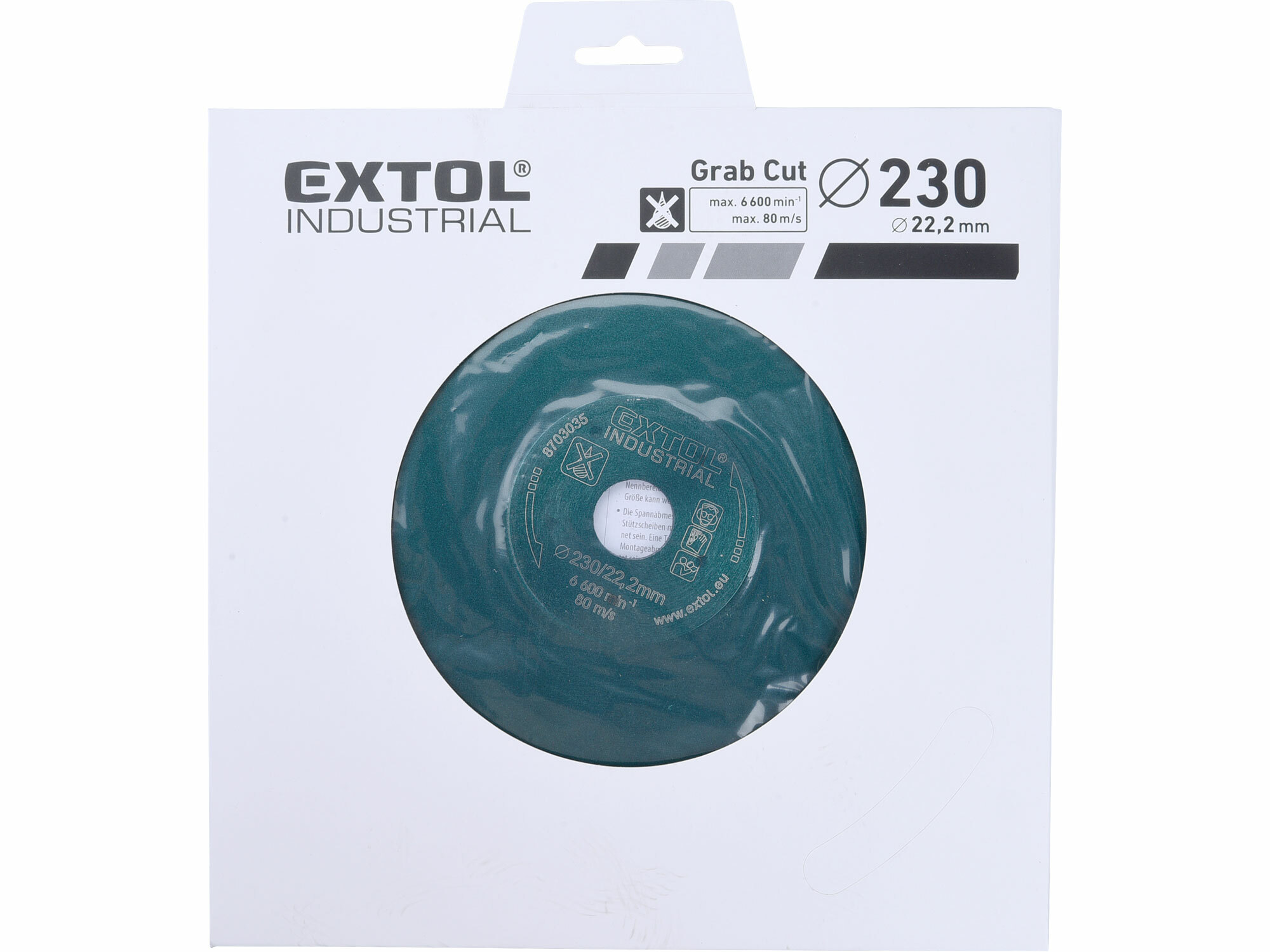 EXTOL INDUSTRIAL 8703035 Kotúč rezný diamantový Grab Cut, 230mm