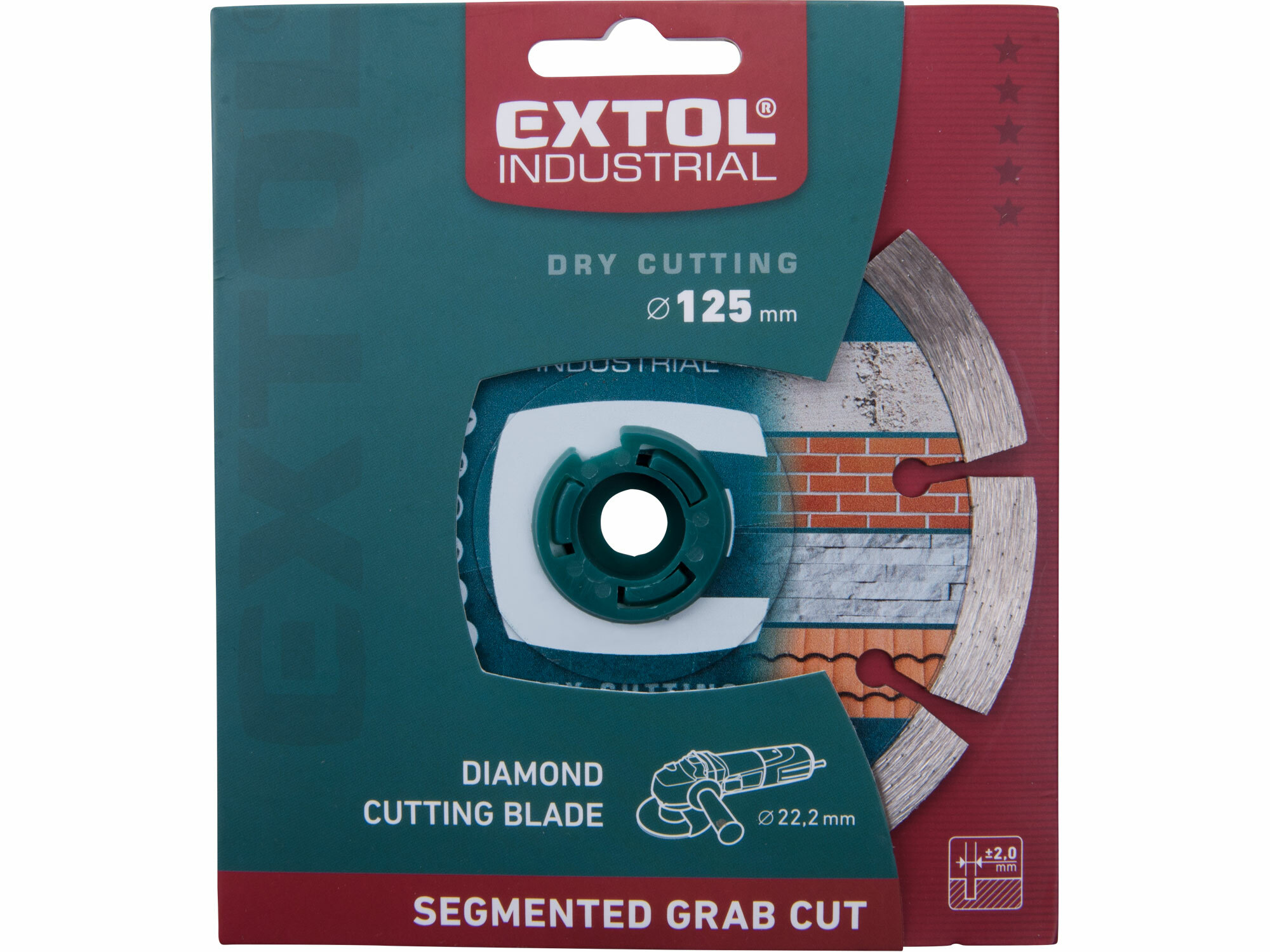 EXTOL INDUSTRIAL 8703032 Kotúč rezný diamantový Grab Cut, 125mm