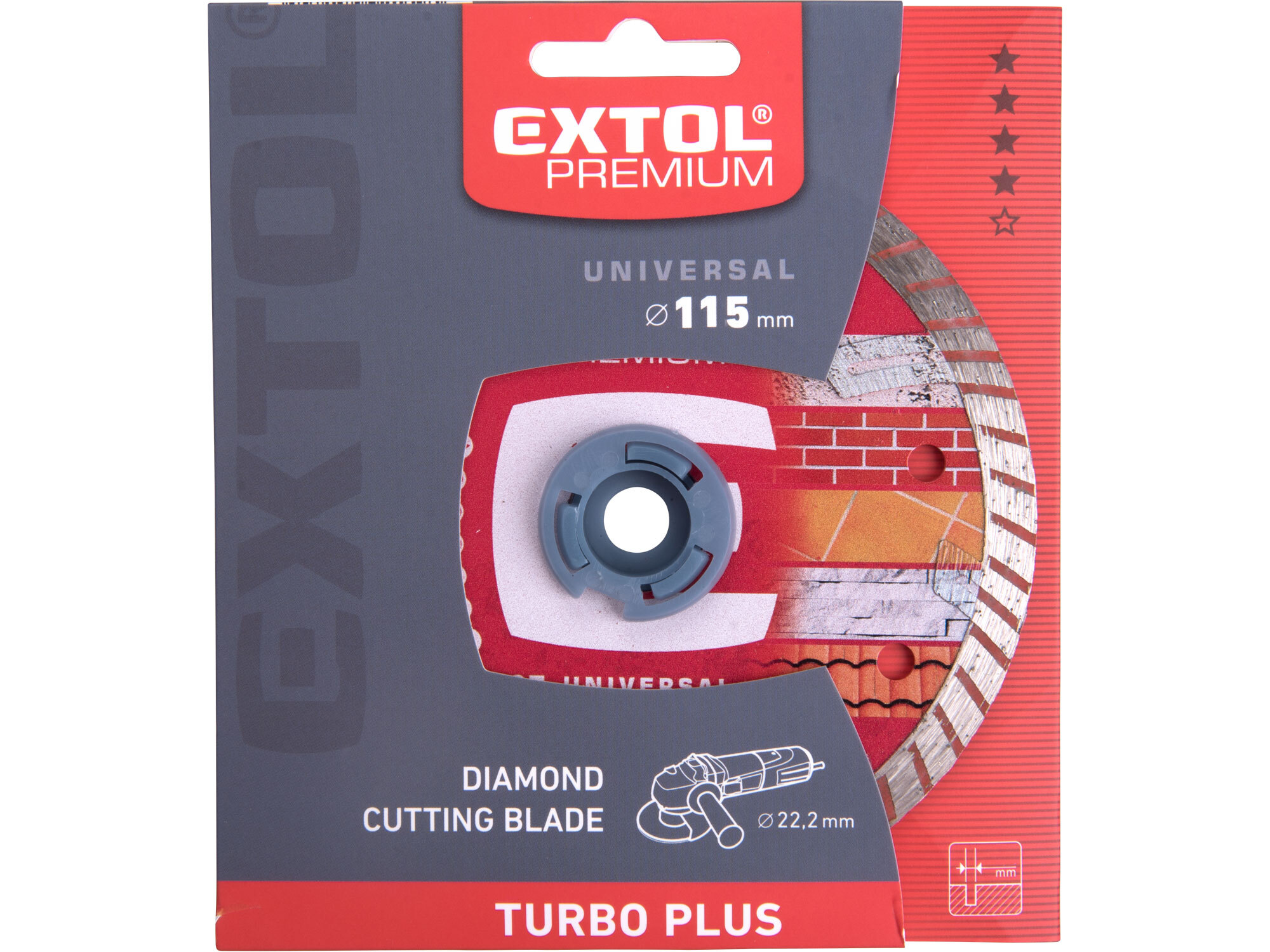 EXTOL PREMIUM 8803031 Kotúč rezný diamantový Turbo plus, ø115mm