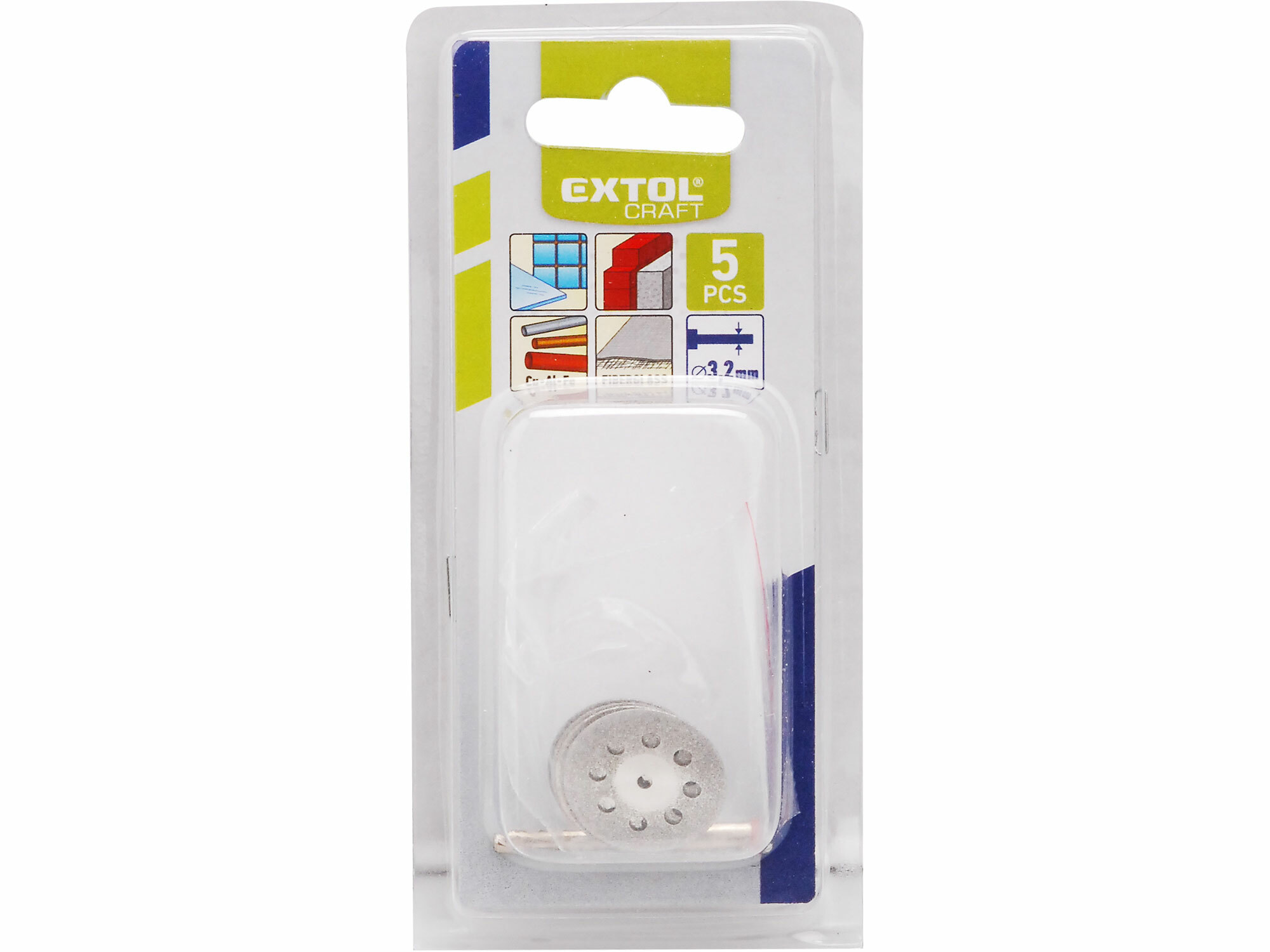 EXTOL CRAFT 73421 Kotúče diamantové na priamu brúsku, sada 5ks