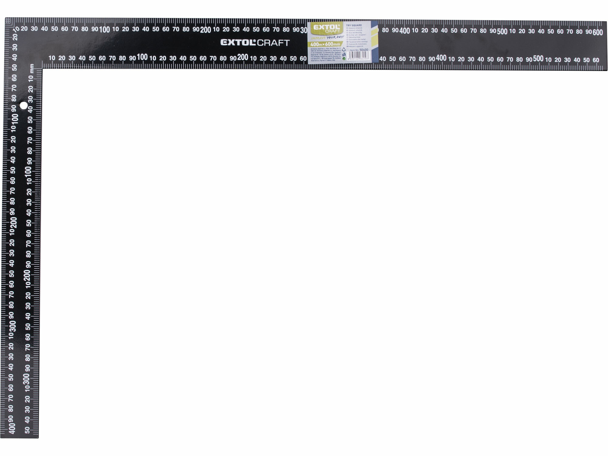 EXTOL CRAFT 50400 Uholník oceľový 400x600mm