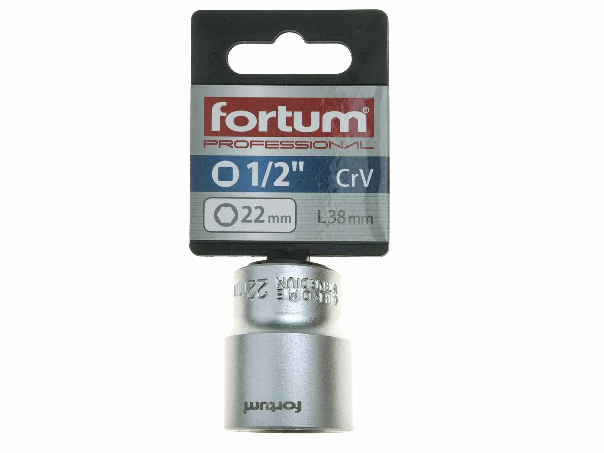 FORTUM 4700422 Kľúč nástrčný, 22mm, 1/2”