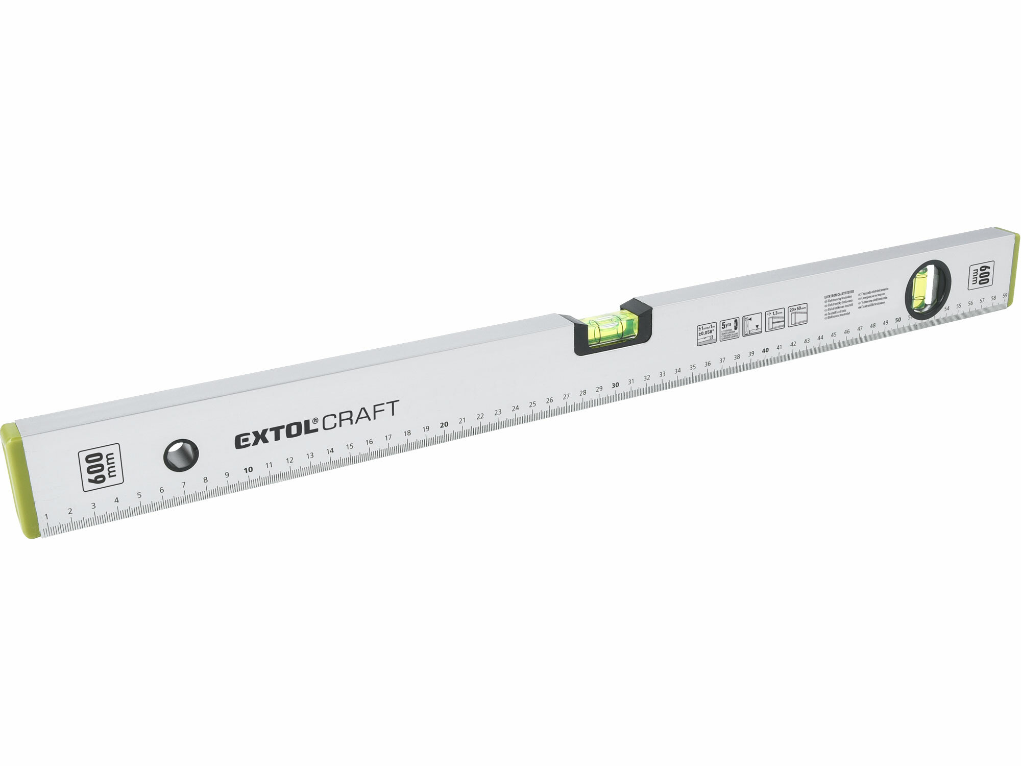 EXTOL CRAFT 3576A Vodováha hliníková 2 libely, 600mm
