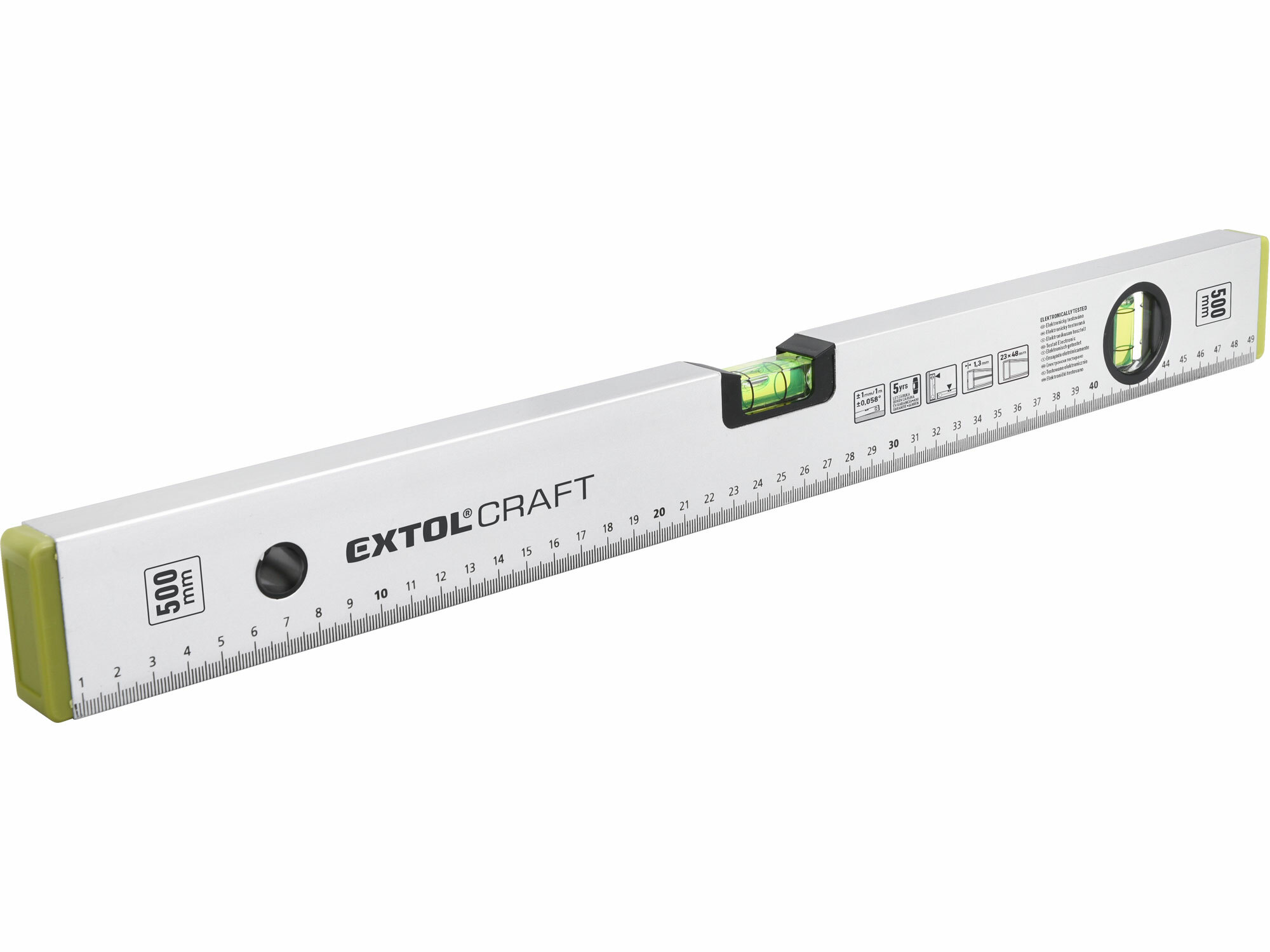 EXTOL CRAFT 3575A Vodováha hliníková 2 libely, 500mm