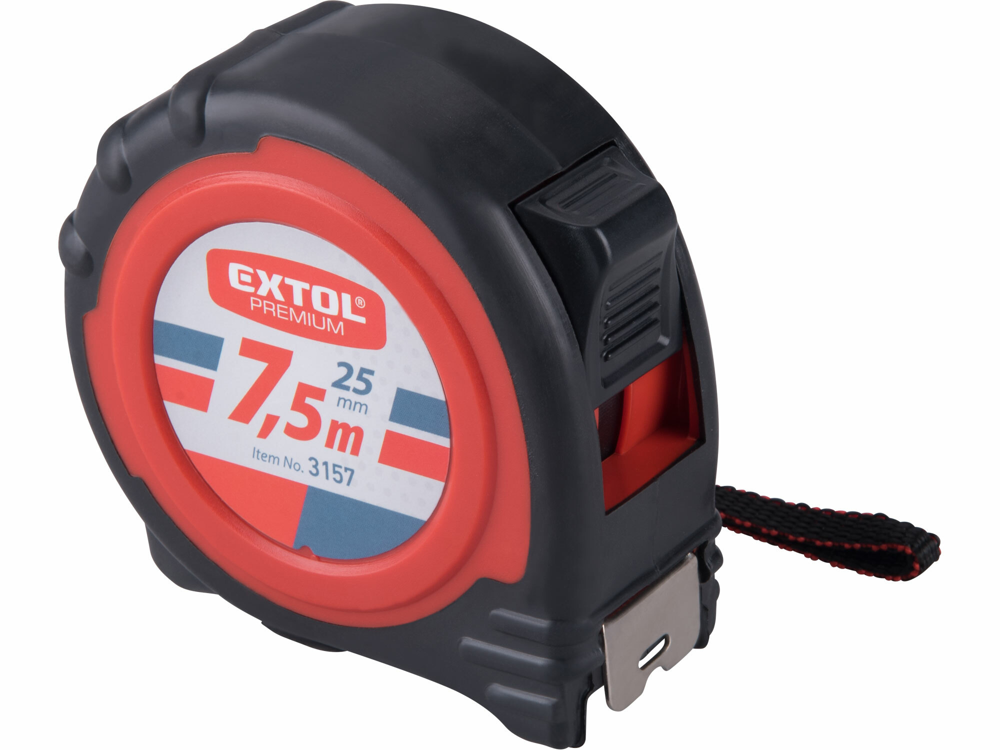 EXTOL PREMIUM 3157 Meter zvinovací, 7,5m, šírka pásu 25mm