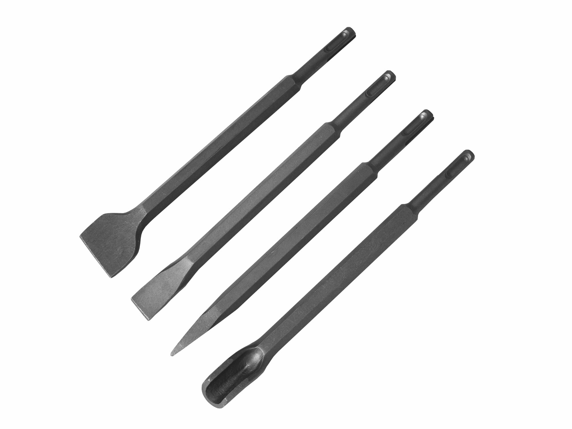 EXTOL CRAFT 23945 Sekáče do betónu SDS-plus, 250mm, 4-dielna sada