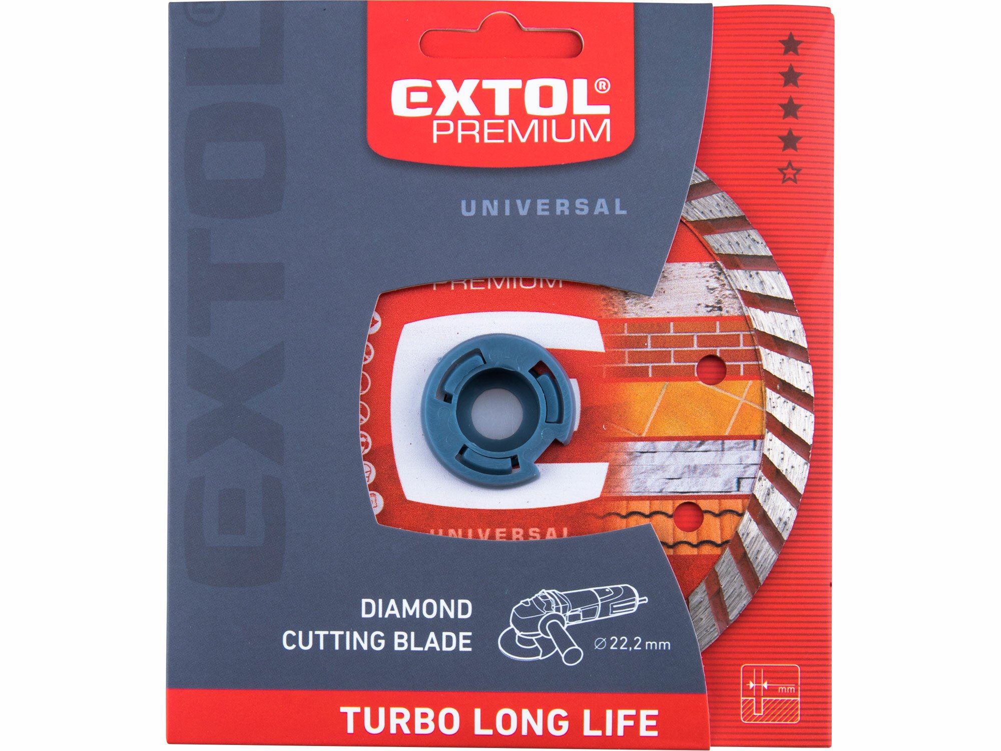 EXTOL PREMIUM 108953 Kotúč rezný diamantový Turbo Long Life, 150mm