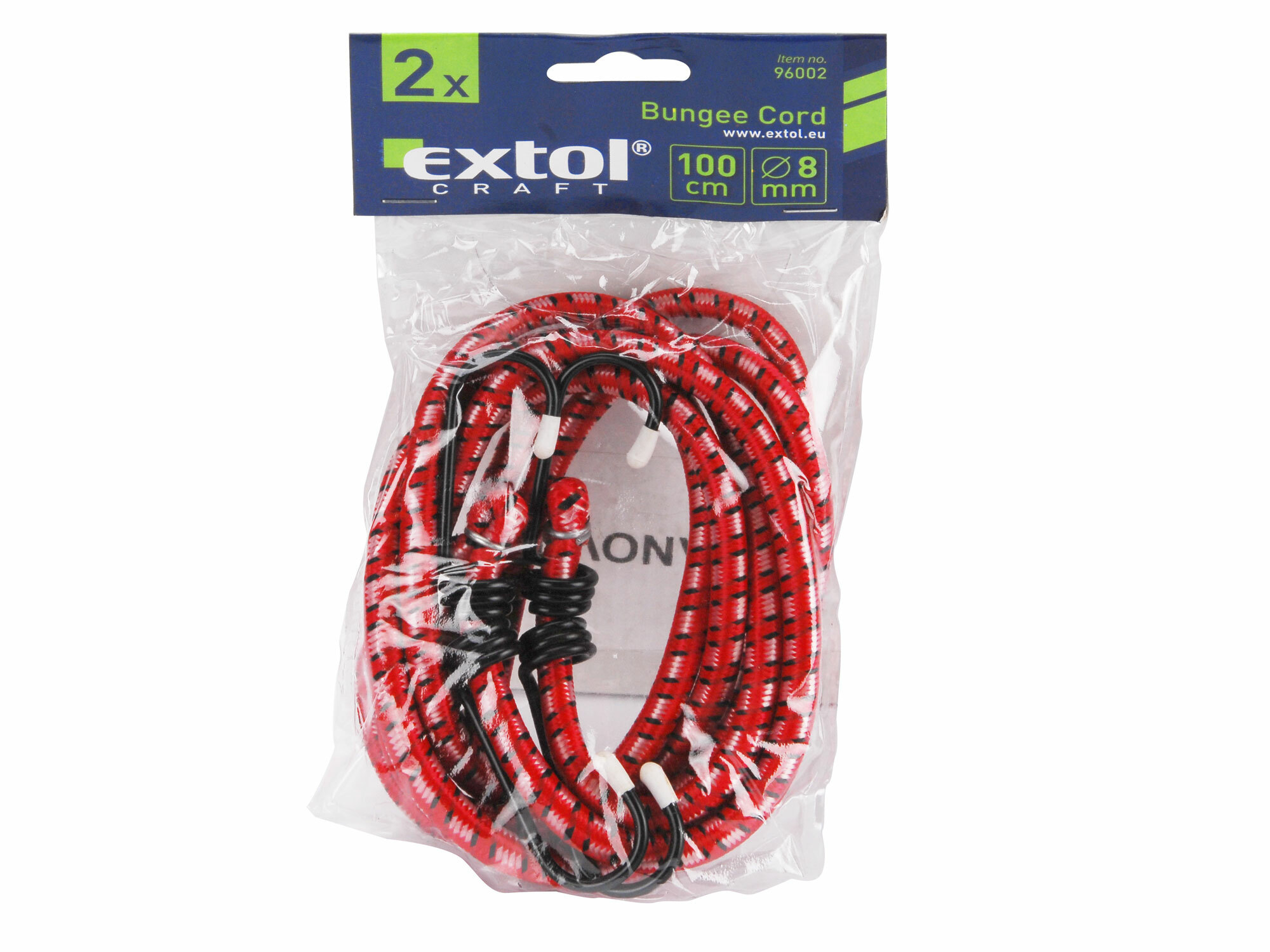 EXTOL CRAFT 96012 Popruh elastický s hákmi, 120cm, 2ks