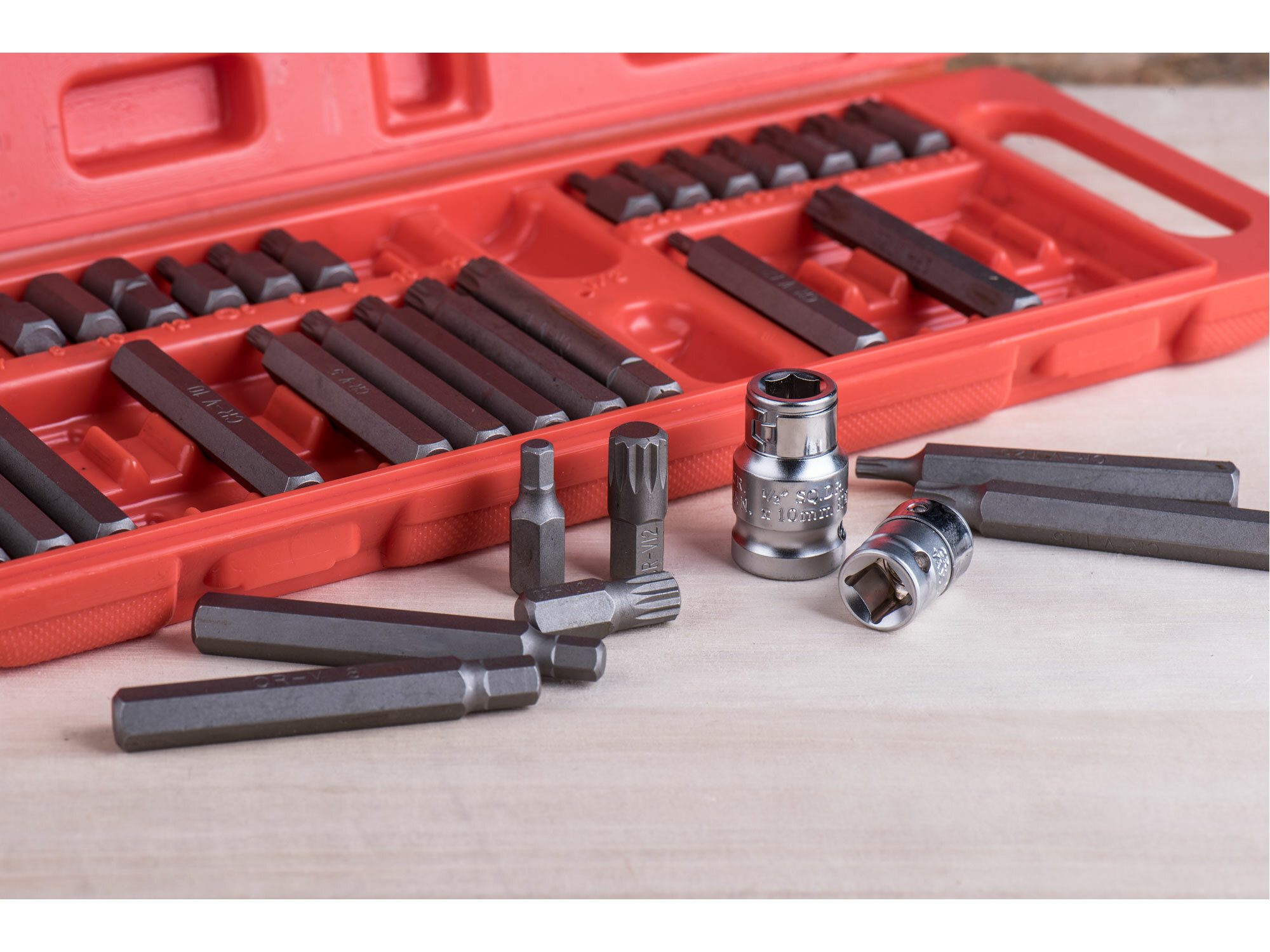 EXTOL PREMIUM 8818202 Sada bitov, 3/8", 1/2", 40ks