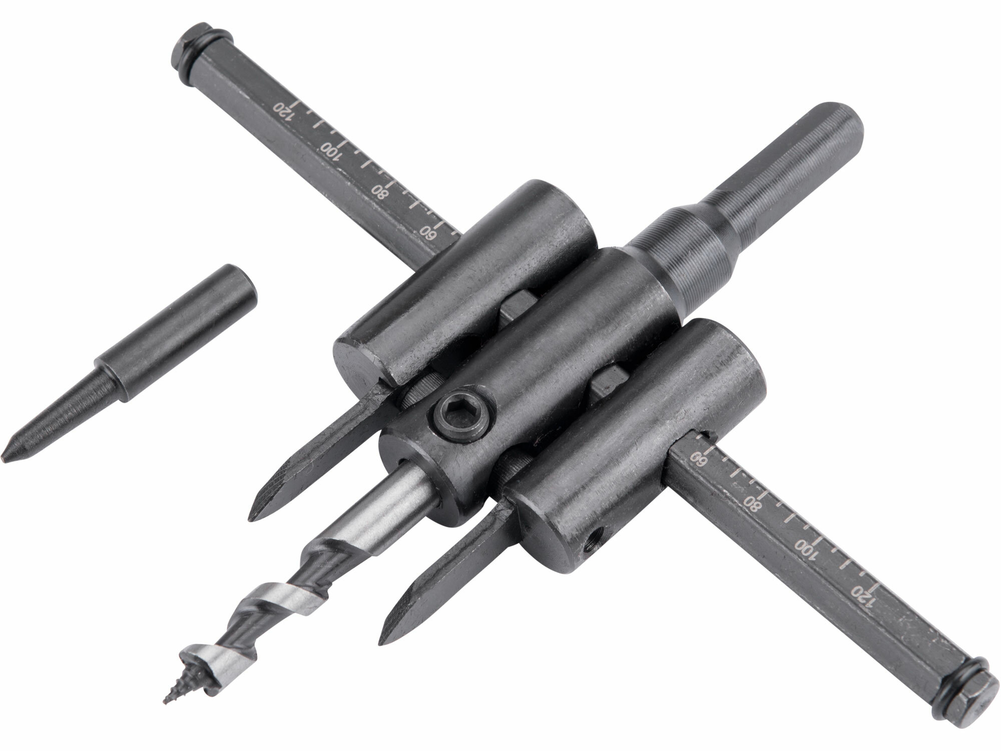 EXTOL CRAFT 1804 Vyrezávač otvorov, nastaviteľný, Ø30-120mm