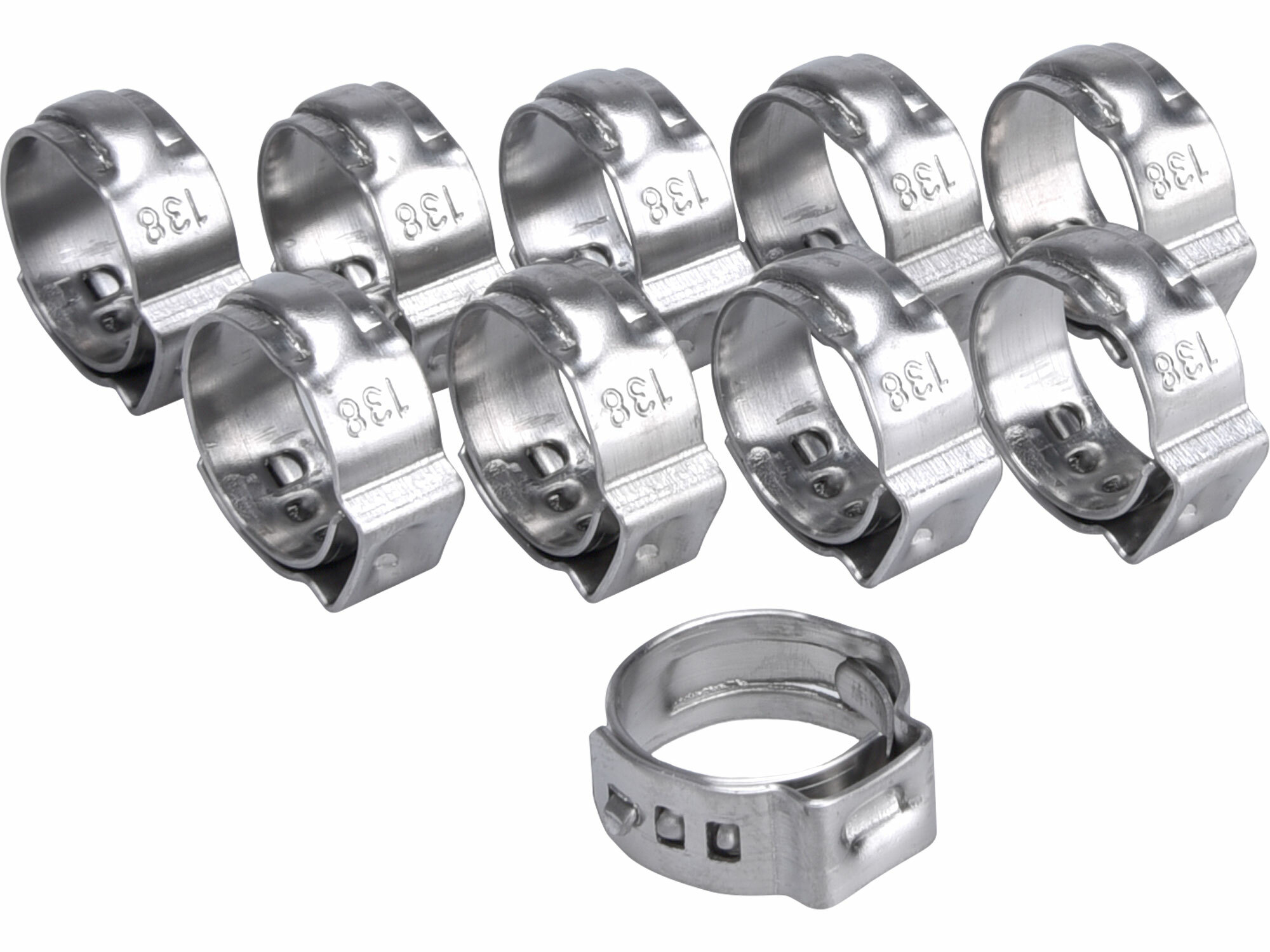 EXTOL PREMIUM 8865171 Spona na 1/4" pneumatickú hadicu, 10ks, Ø 11.3mm - 13.8mm