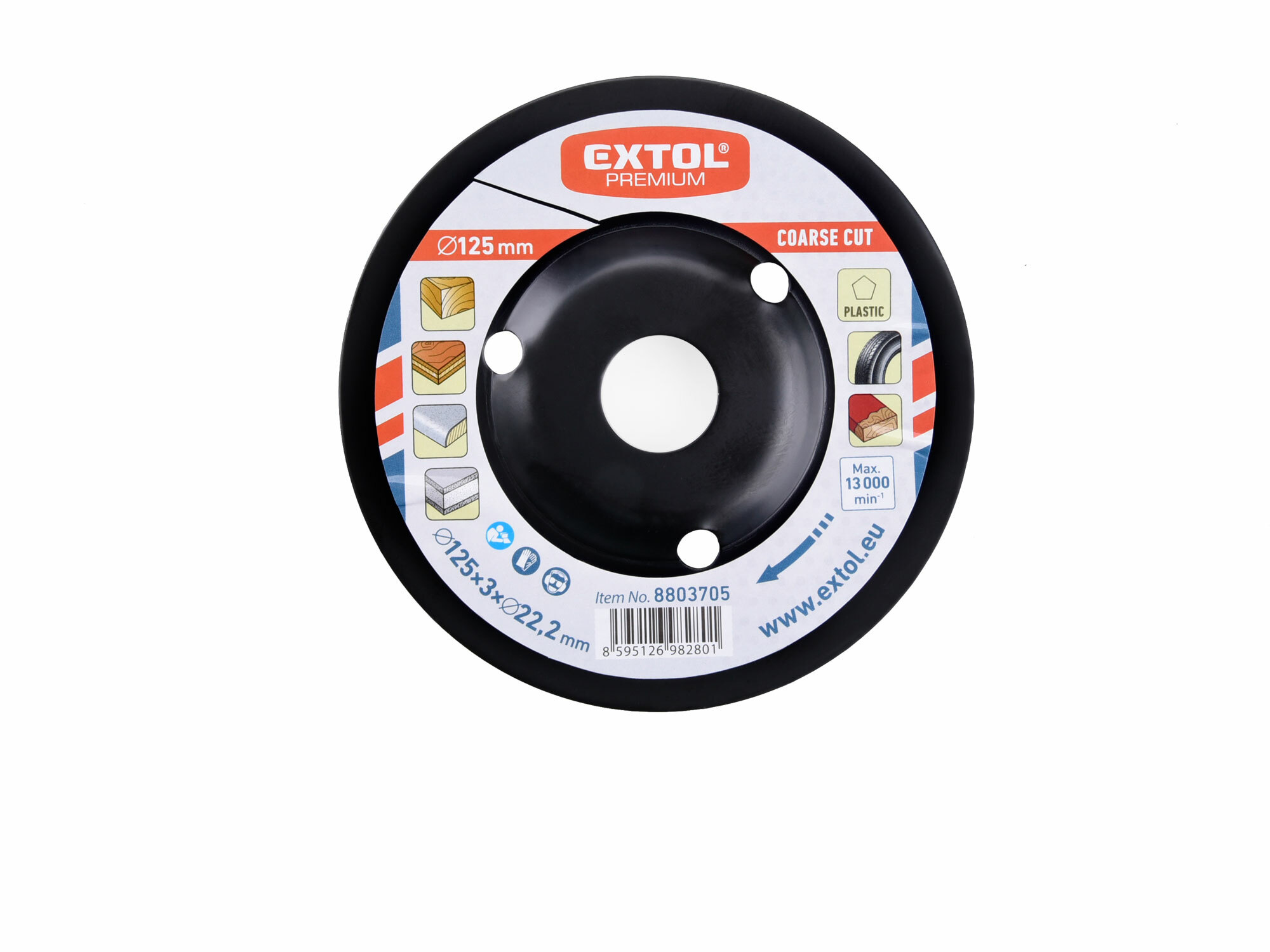 EXTOL PREMIUM 8803705 Kotúč rašpľový hrubý, Ø125mm