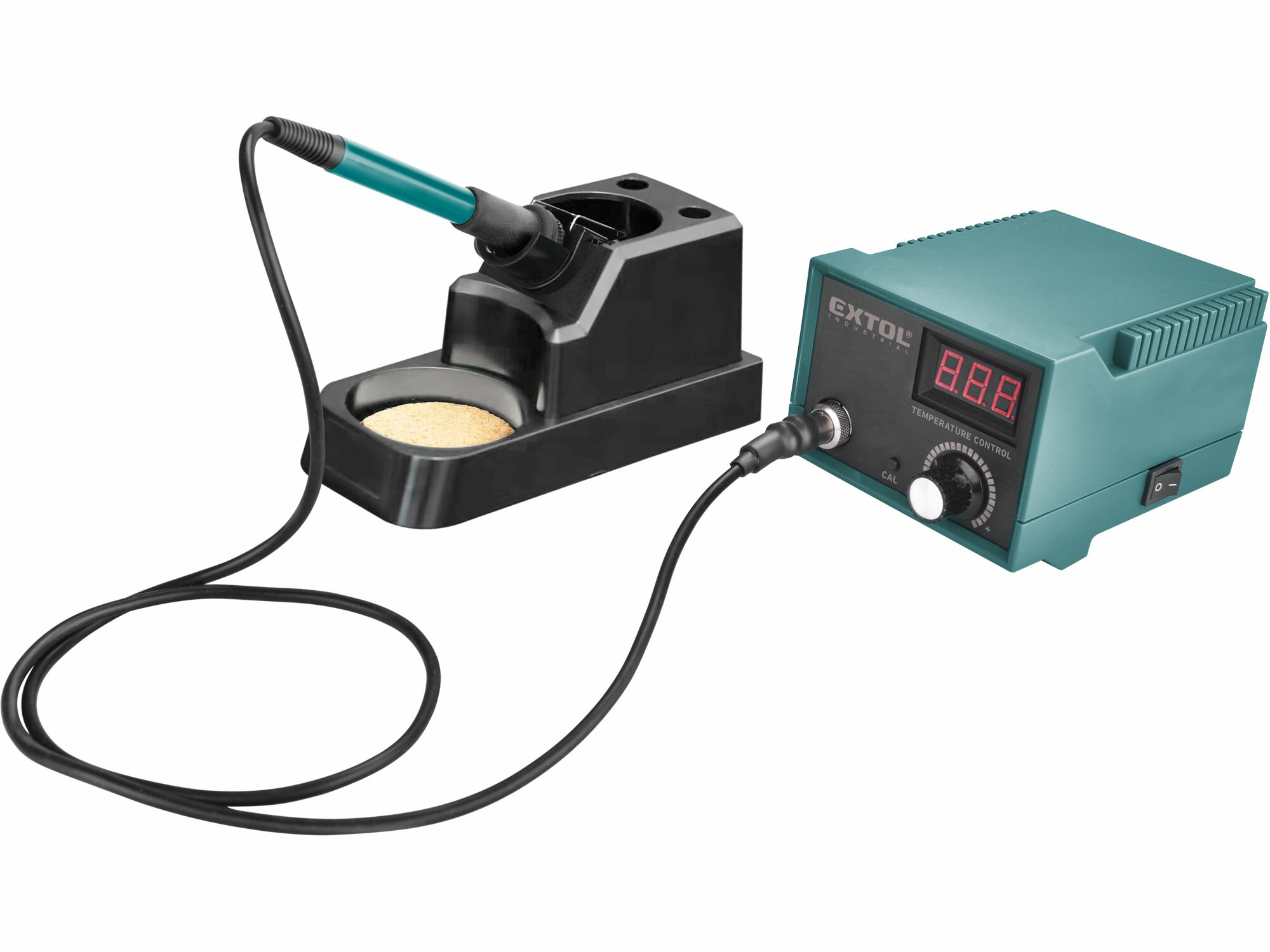 EXTOL INDUSTRIAL 8794520 Spájkovacia stanica s digitálnou reguláciou teploty, príkon 40W