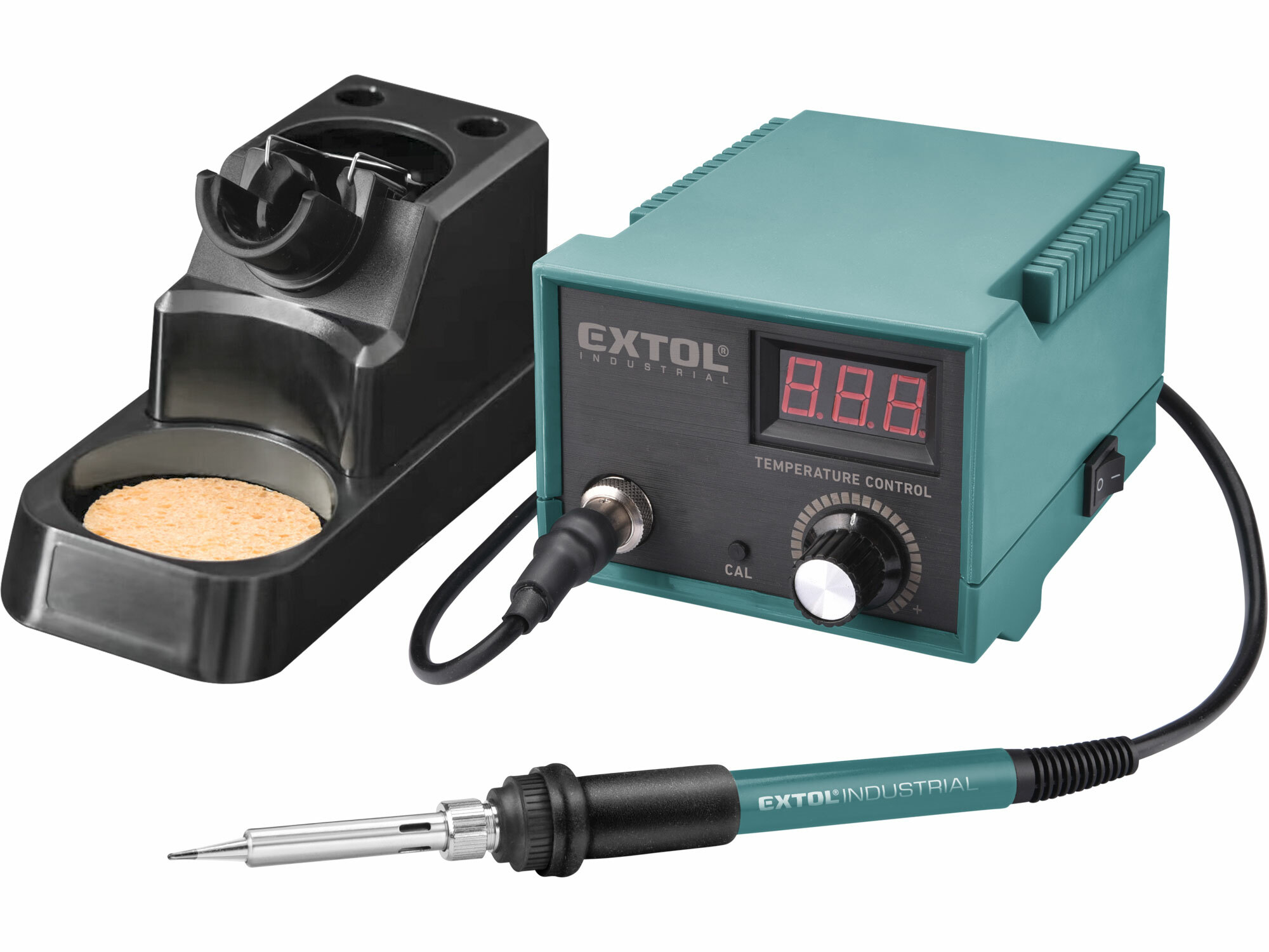 EXTOL INDUSTRIAL 8794520 Spájkovacia stanica s digitálnou reguláciou teploty, príkon 40W
