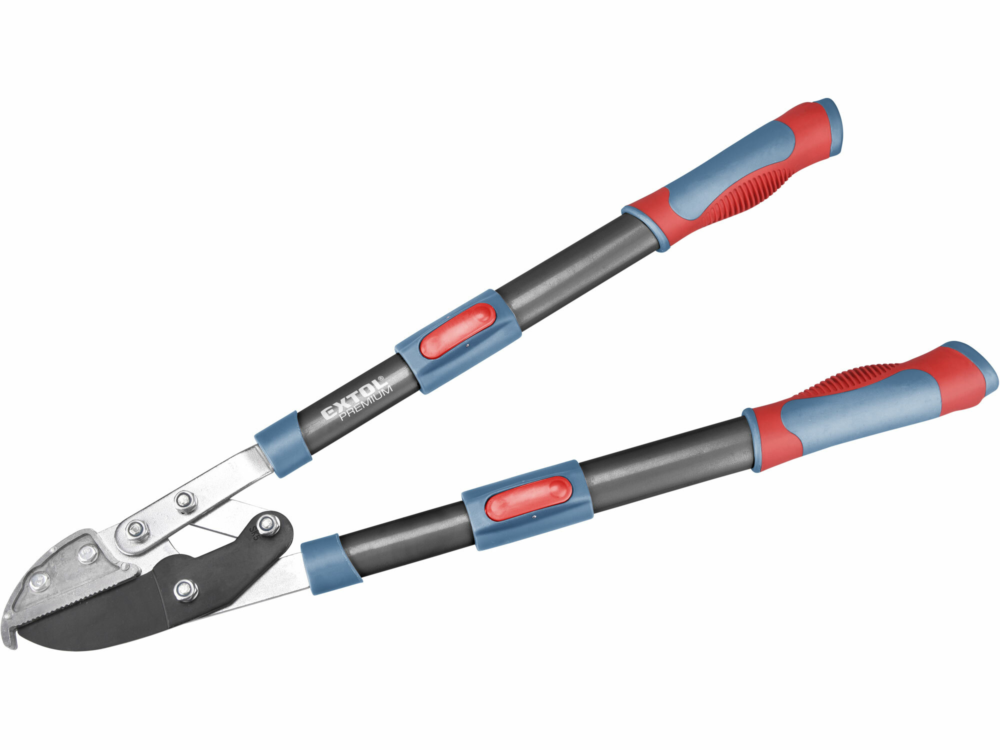 EXTOL PREMIUM 8873316 Nožnice na konáre nákovové prevodové teleskopické, 670-920mm