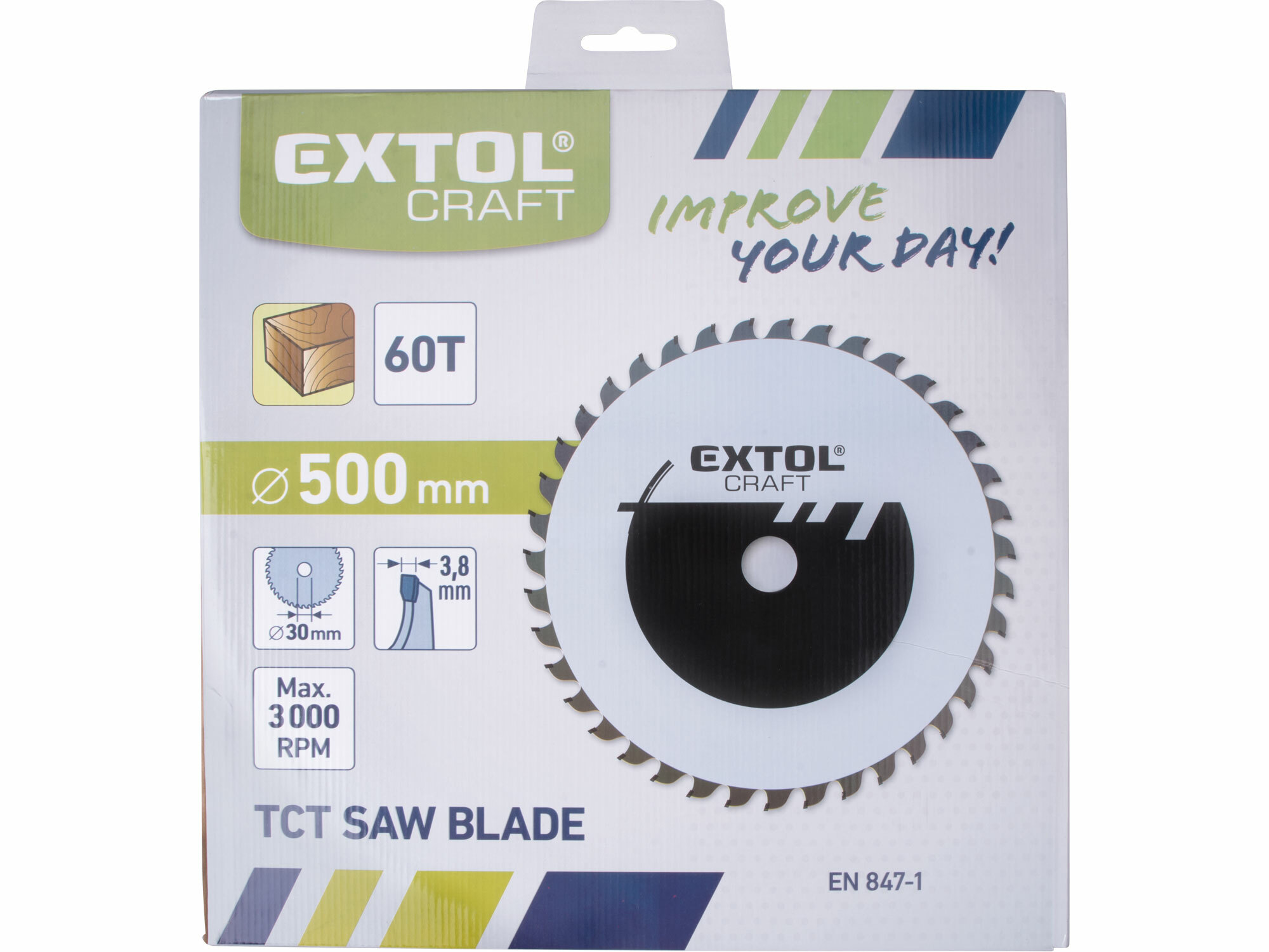 EXTOL CRAFT 19125 Kotúč pílový s SK plátkami, 500x3,0x30mm, 60z