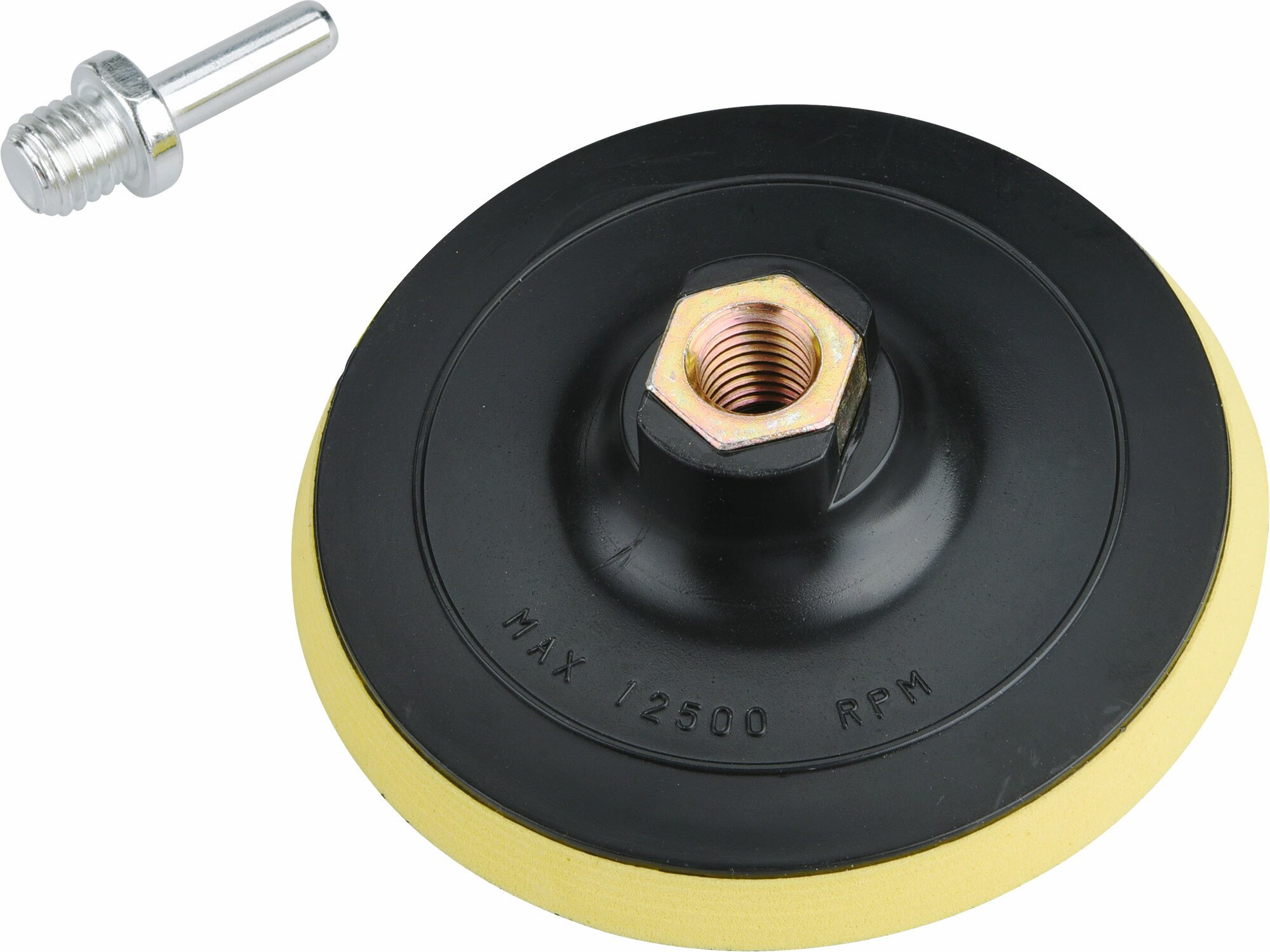 EXTOL CRAFT 108531 Tanier unášací so suchým zipsom pre uhlovú brúsku, Ø115mm