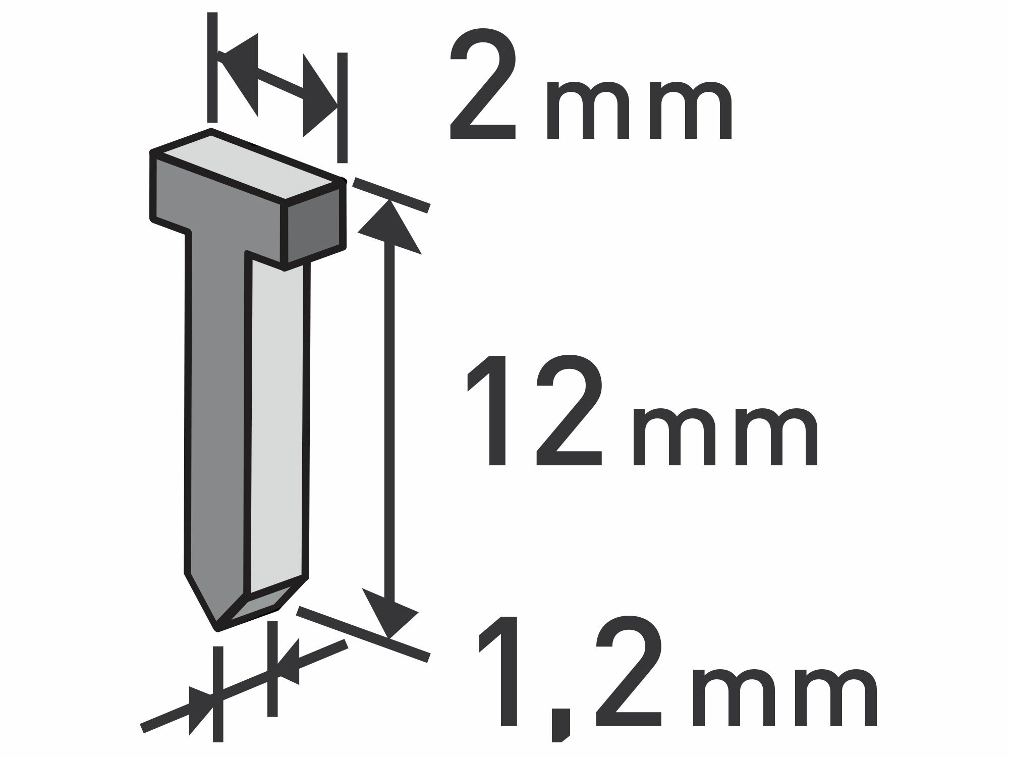 EXTOL PREMIUM 8852404 Klince do sponkovacej pištole 12x1,2mm, 1000ks