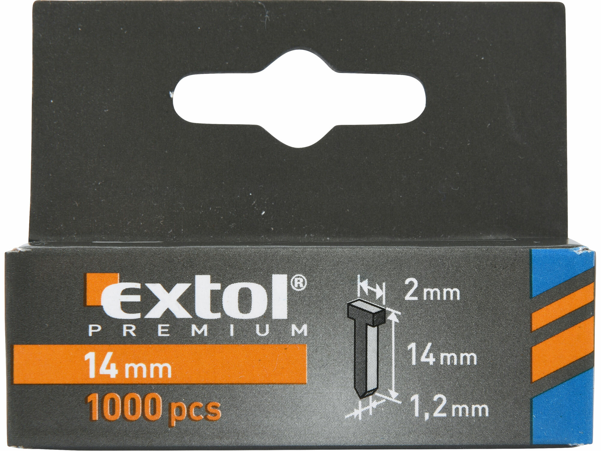 EXTOL PREMIUM 8852405 Klince do sponkovacej pištole 14x1,2mm, 1000ks