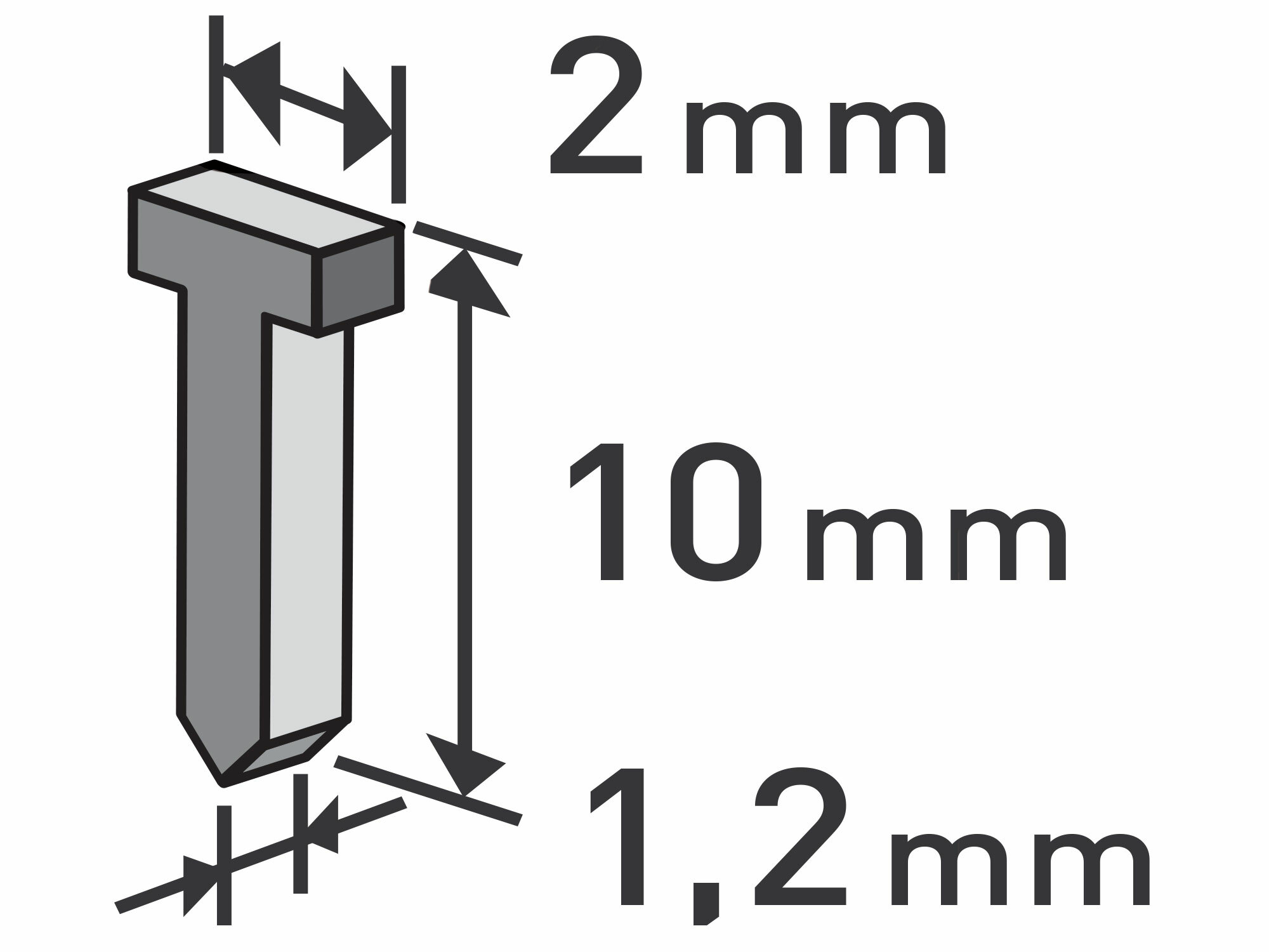 EXTOL PREMIUM 8852403 Klince do sponkovacej pištole 10x1,2mm, 1000ks