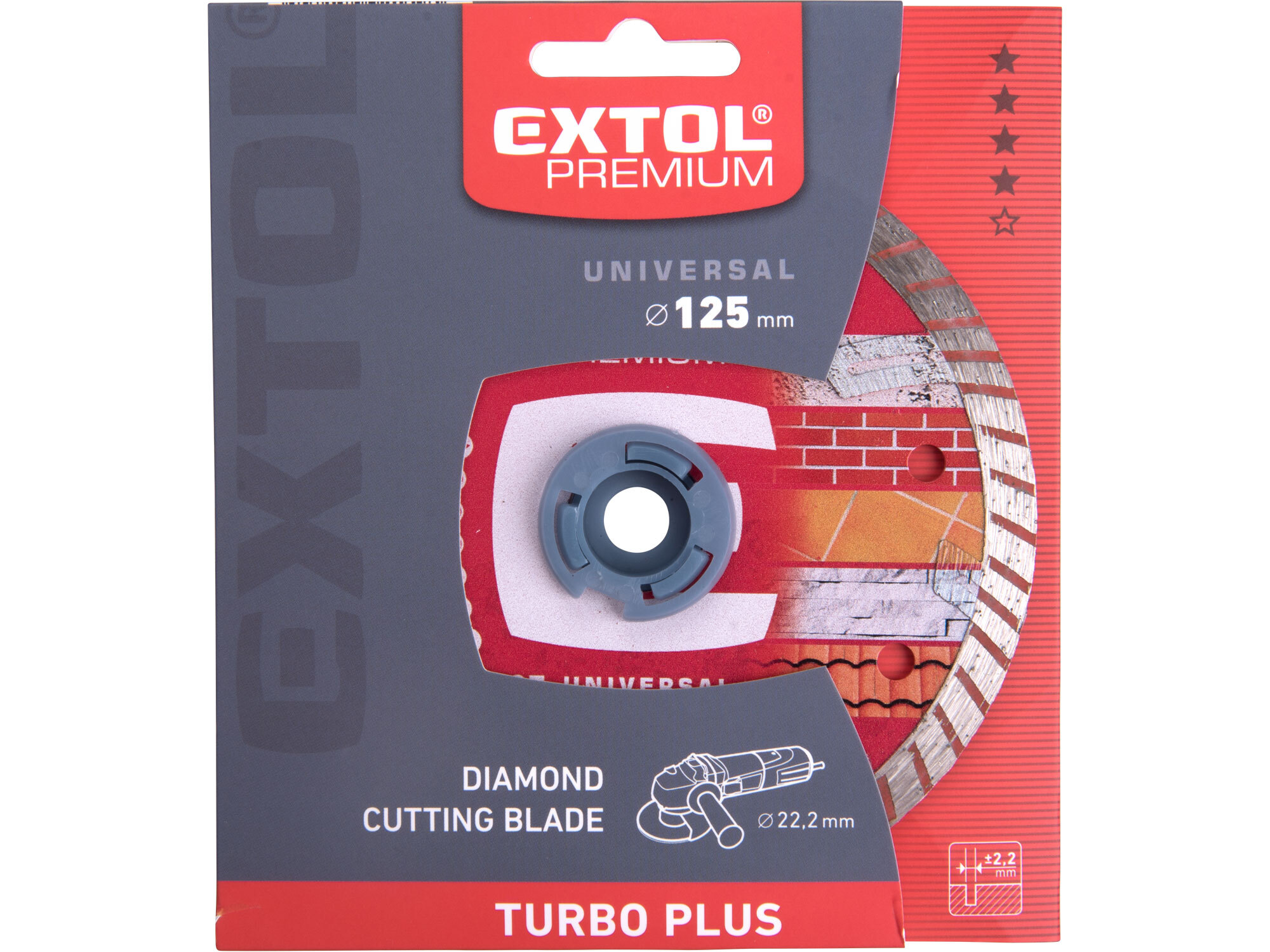 EXTOL PREMIUM 8803032 Kotúč rezný diamantový Turbo plus, ø125mm