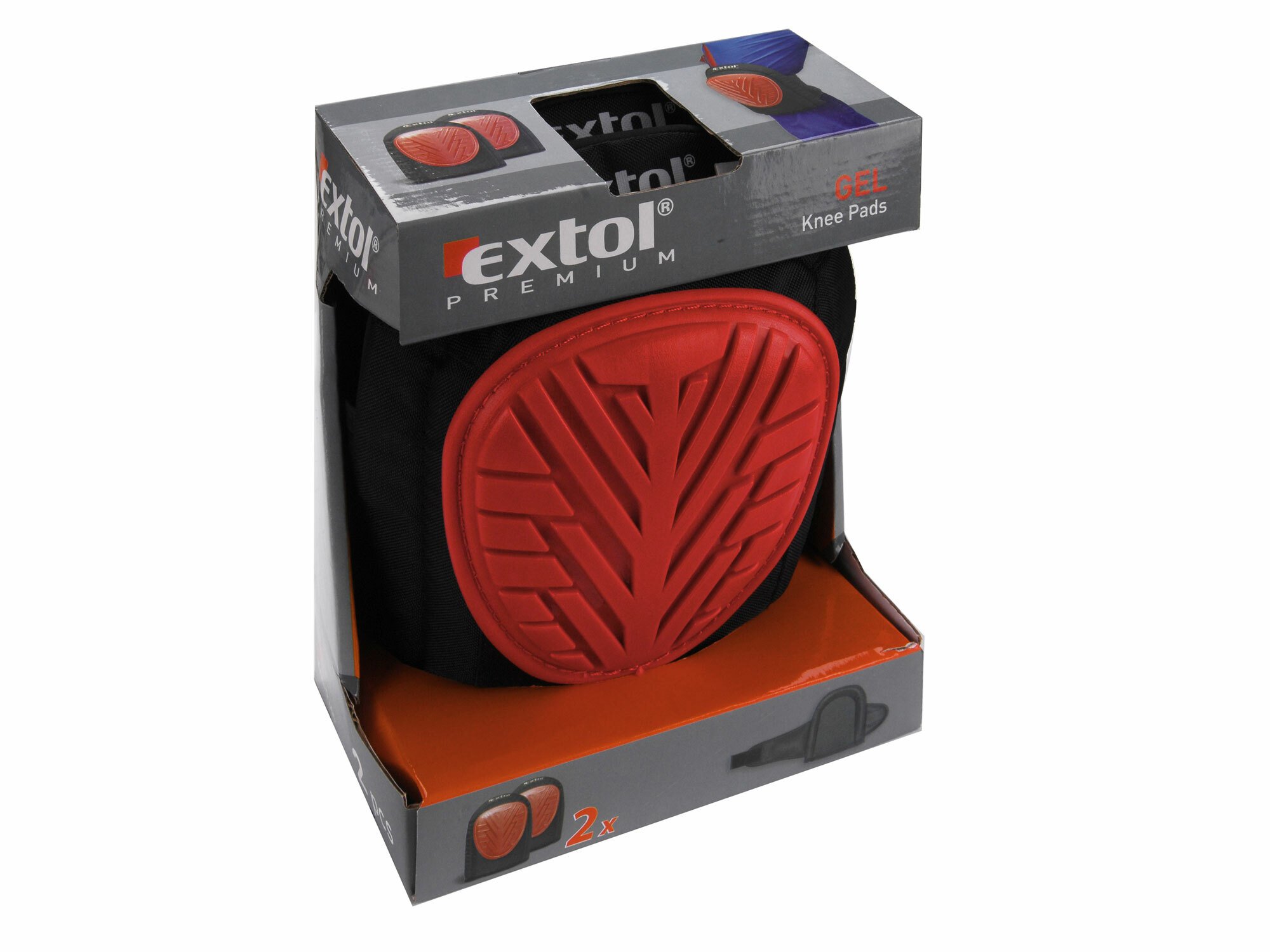 EXTOL PREMIUM 8856810 Chrániče na kolená, 2ks, textil, gel, PVC, suchý zips