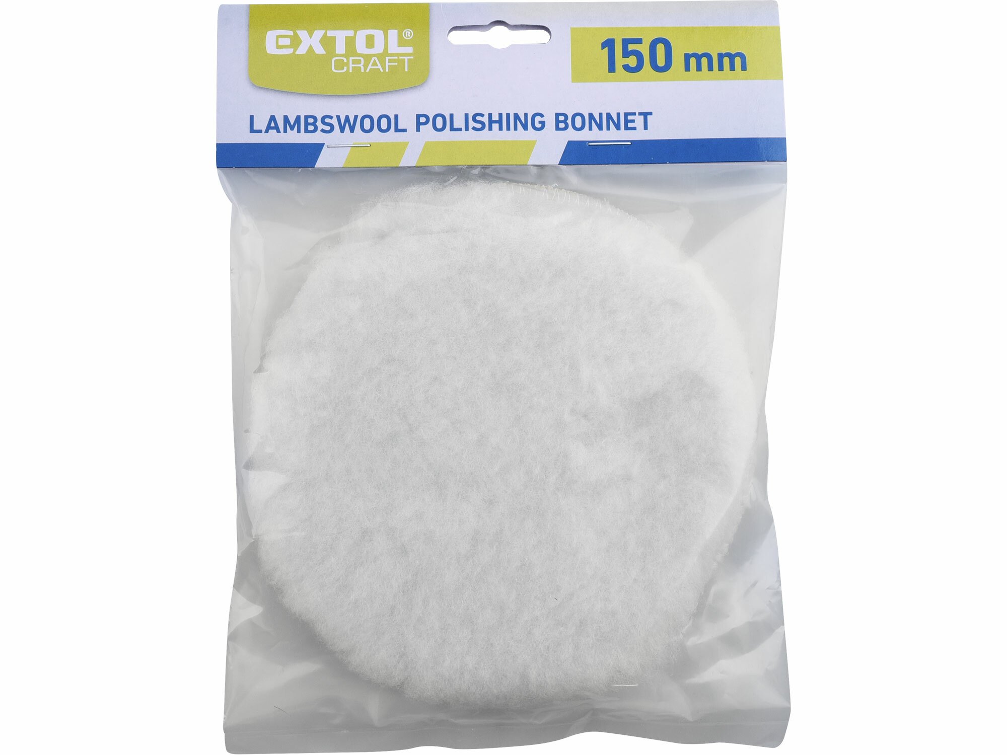 EXTOL CRAFT 10626 Rúno leštiace na suchý zips, 150mm, pravé ovčie rúno
