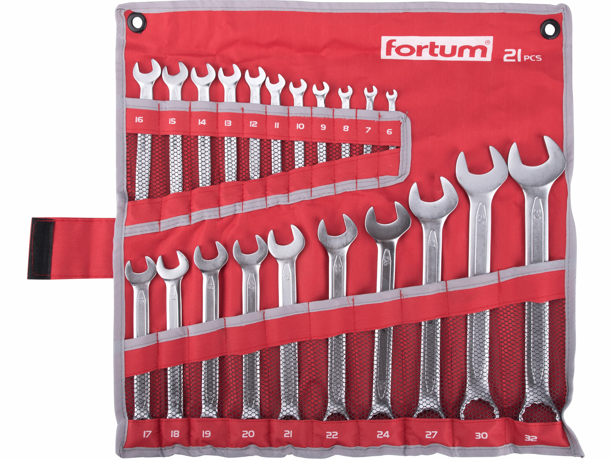 FORTUM 4730200 Kľúče očko-vidlicové, 21-dielna sada, 6-32mm