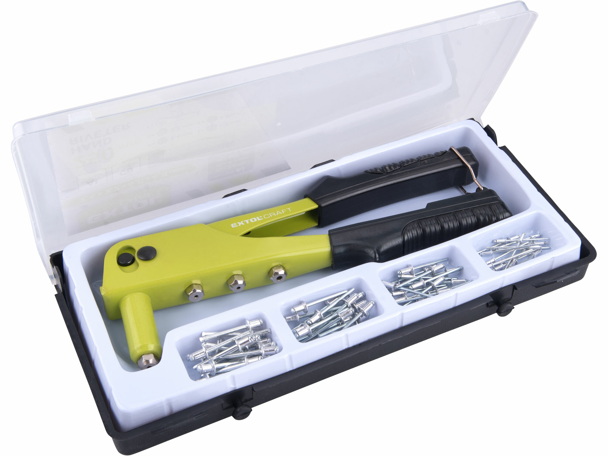 EXTOL CRAFT 7532 Kliešte nitovacie oceľové, 255mm, Ø2,4-3,2-4,0-4,8mm