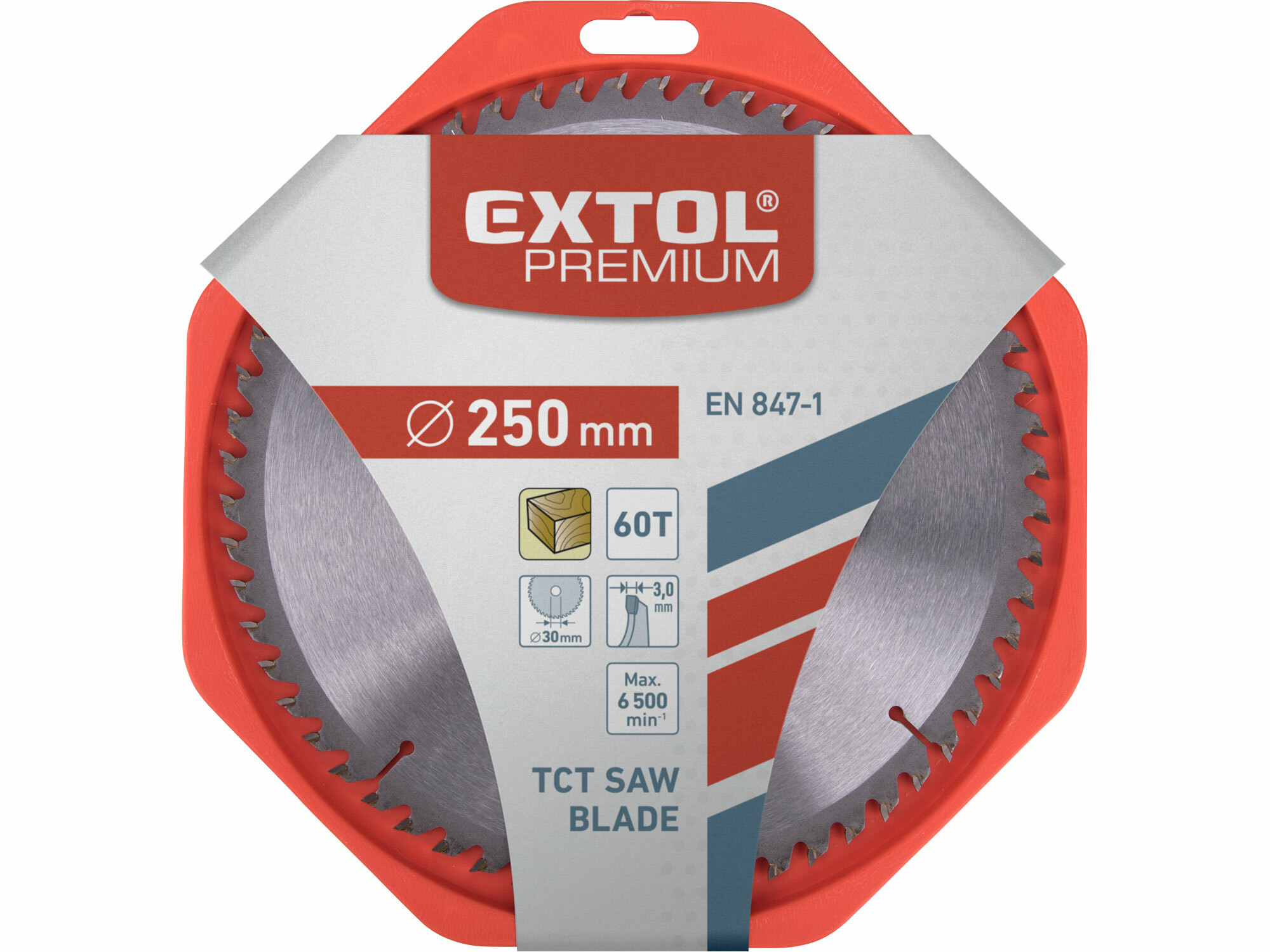 EXTOL PREMIUM 8803242 Kotúč pílový s SK plátkami, Ø250x3,2x30mm, 60z
