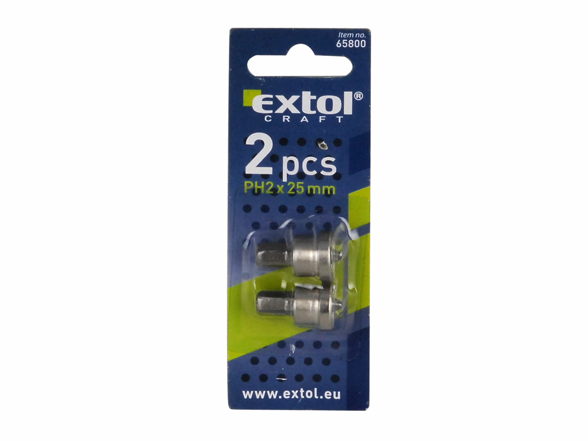 EXTOL CRAFT 65800 Bity na skrutky do sadrokartónu s dorazom, 2-dielna sada, PH2