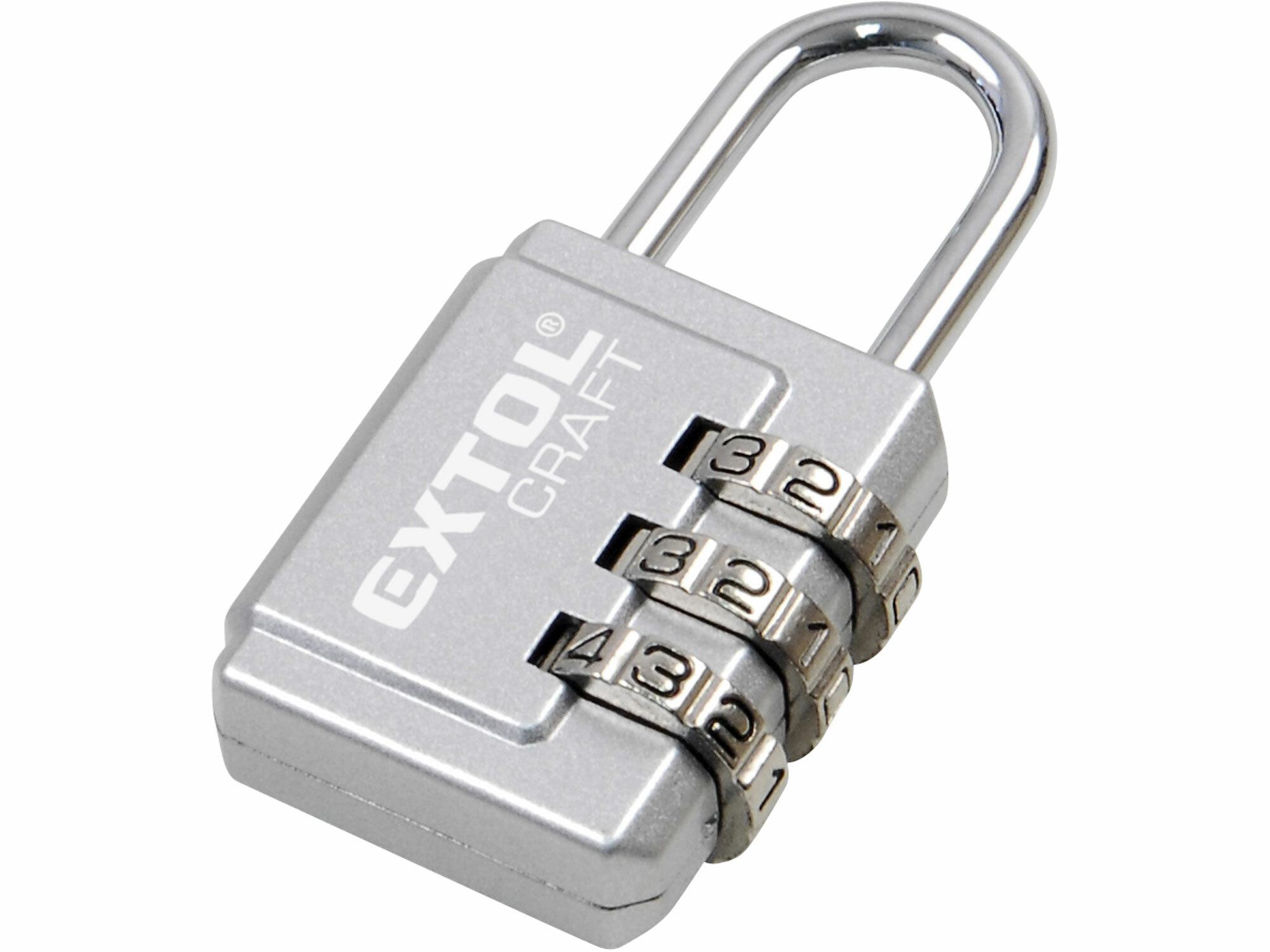 EXTOL CRAFT 78112 Zámok visací na číselný kód, na batožinu, kompaktné ucho