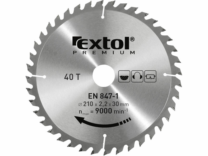 EXTOL PREMIUM 8803206 Kotúč pilový s SK plátkami, ø125x2,6x22,2mm, 24z