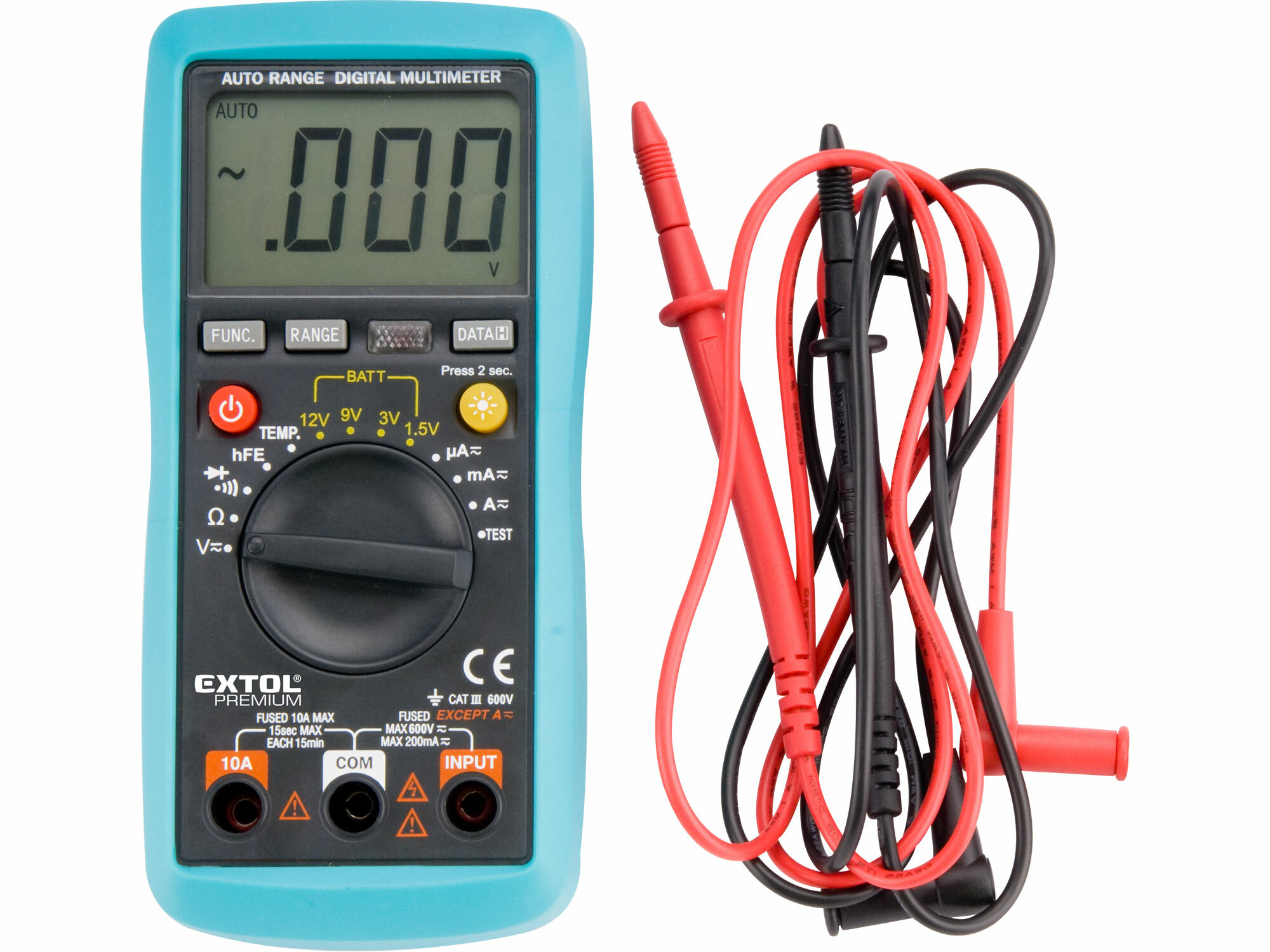 EXTOL PREMIUM 8831250 Multimeter digitálny s automatickou voľbou rozsahov
