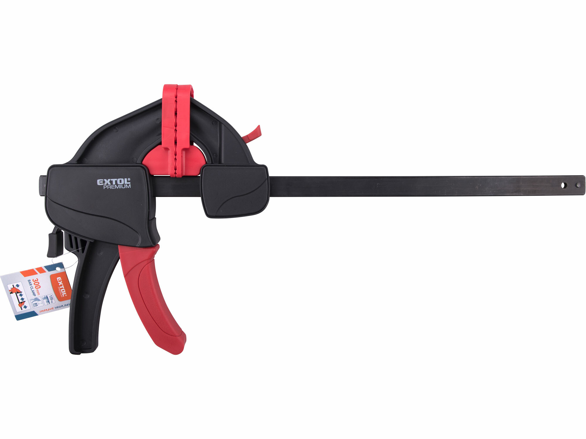 EXTOL PREMIUM 8815213 Rýchloupínacia svorka a rozpera, 300mm / 130kg