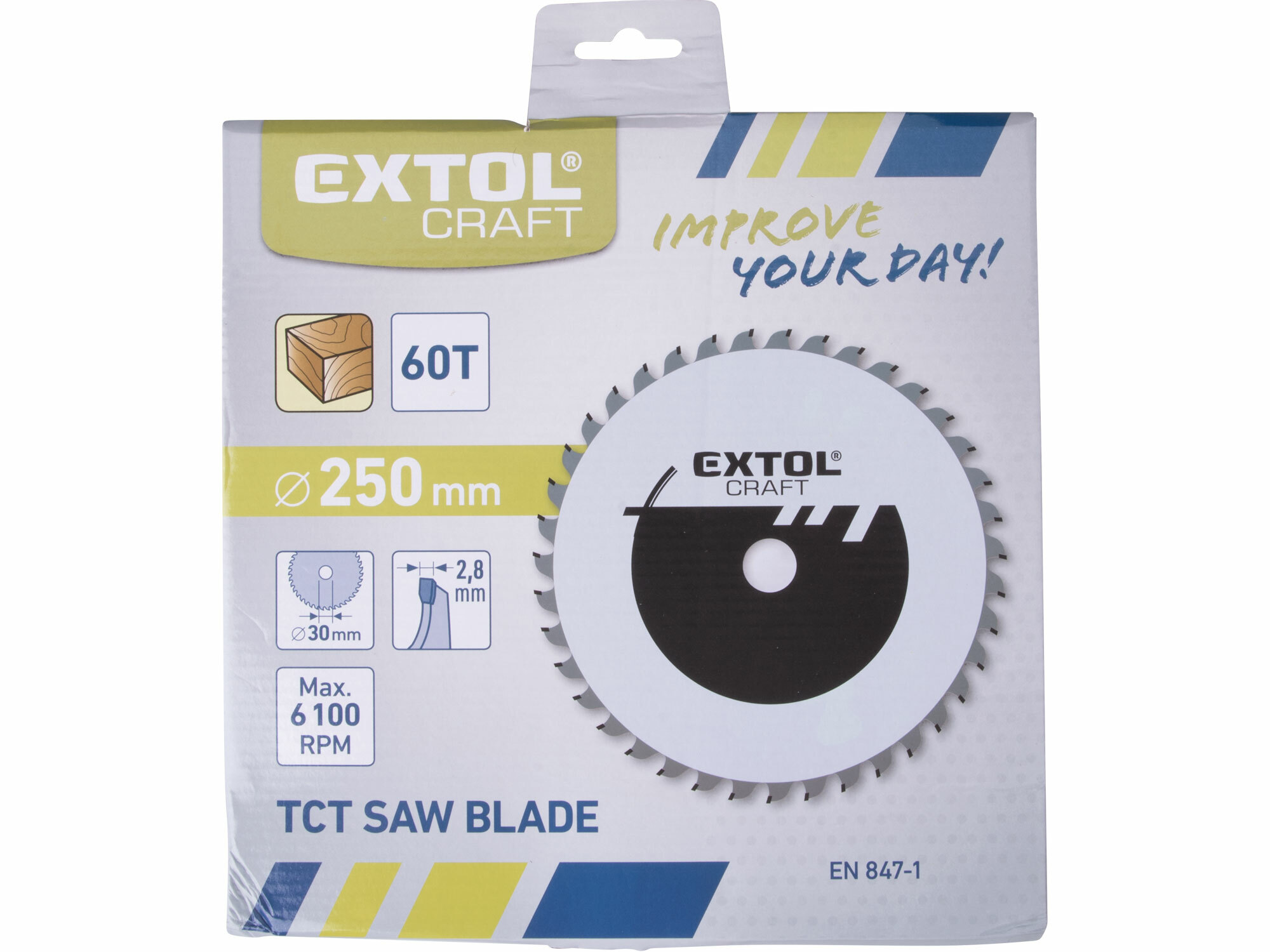 EXTOL CRAFT 19113 Kotúč pílový s SK plátkami, 250x1,8x30mm, 60z