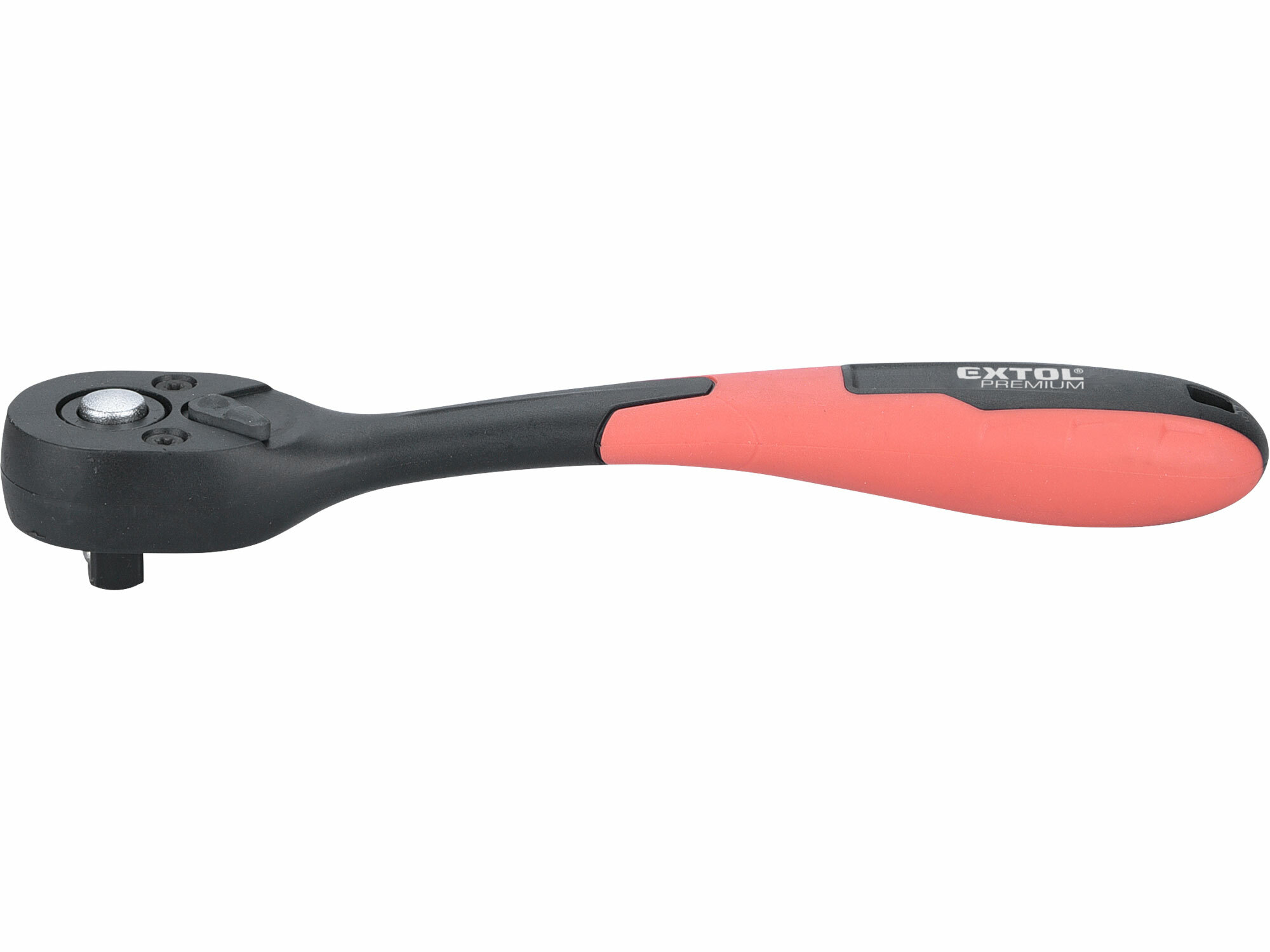 EXTOL PREMIUM 8816408 Račňa vyhnutá poplastovaná, 72 zubov, 1/4”