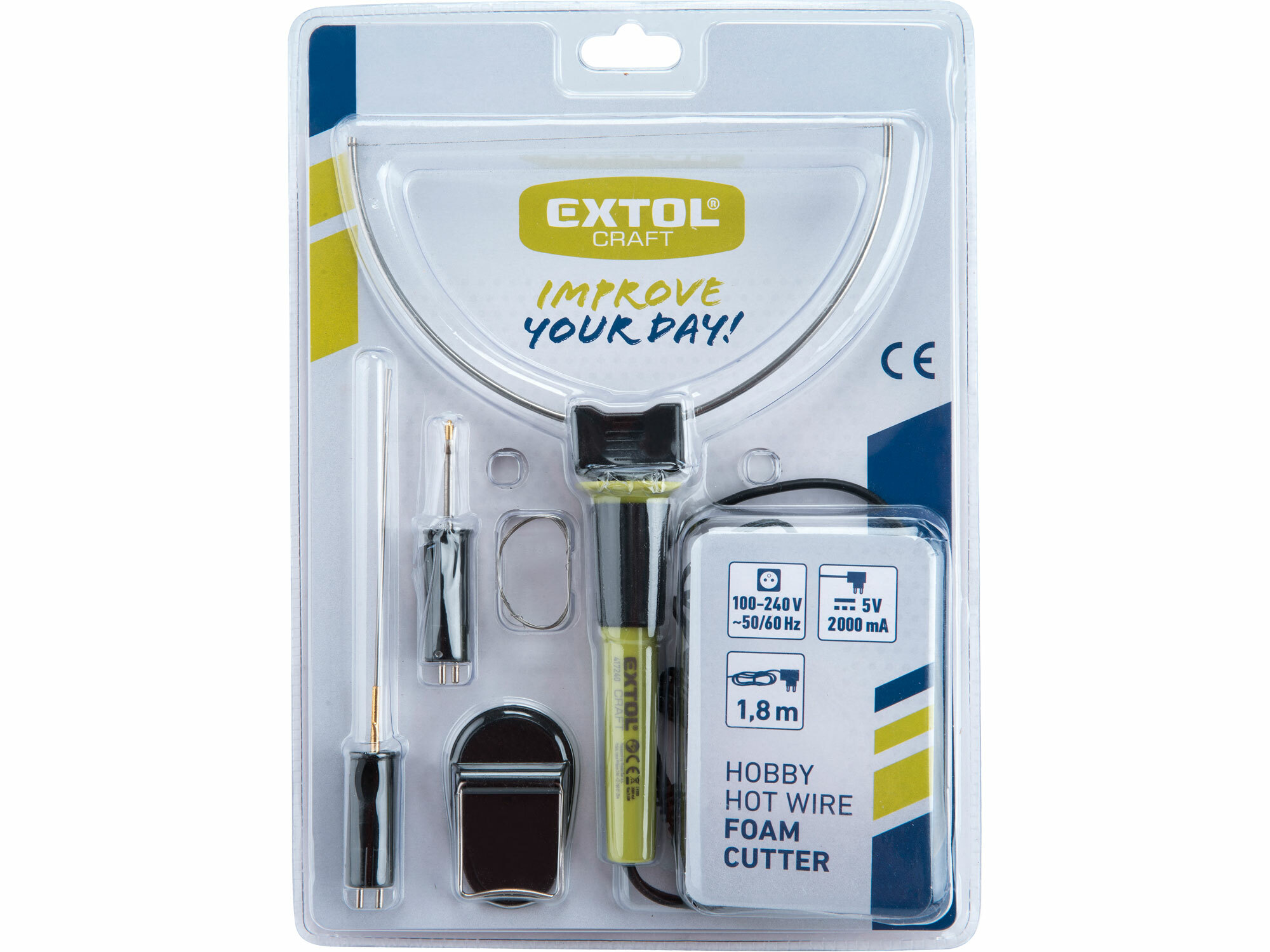 EXTOL CRAFT 417240 Rezačka na polystyrén. 5V=/2000mA